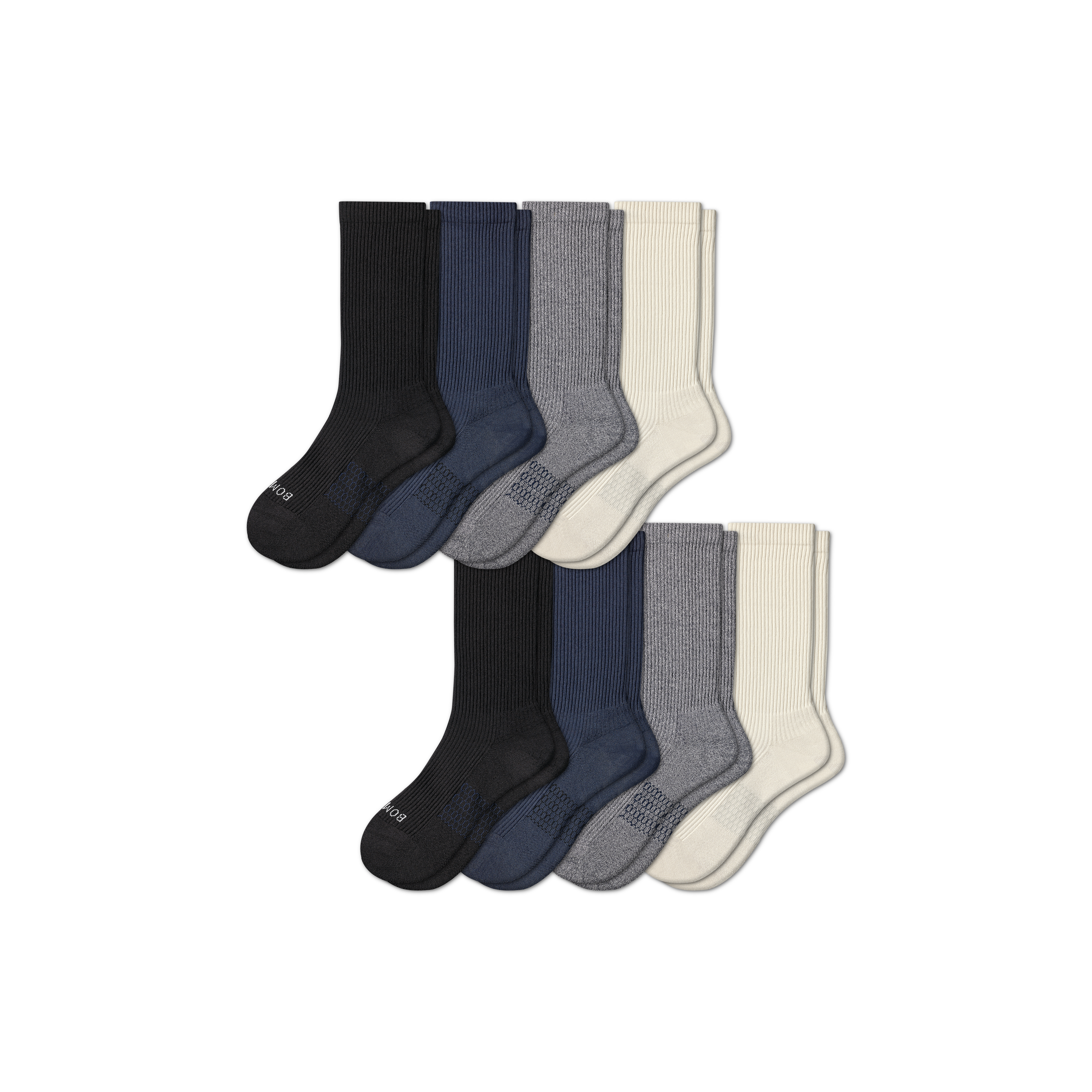 Men's Modern Rib Calf Sock 8-Pack
