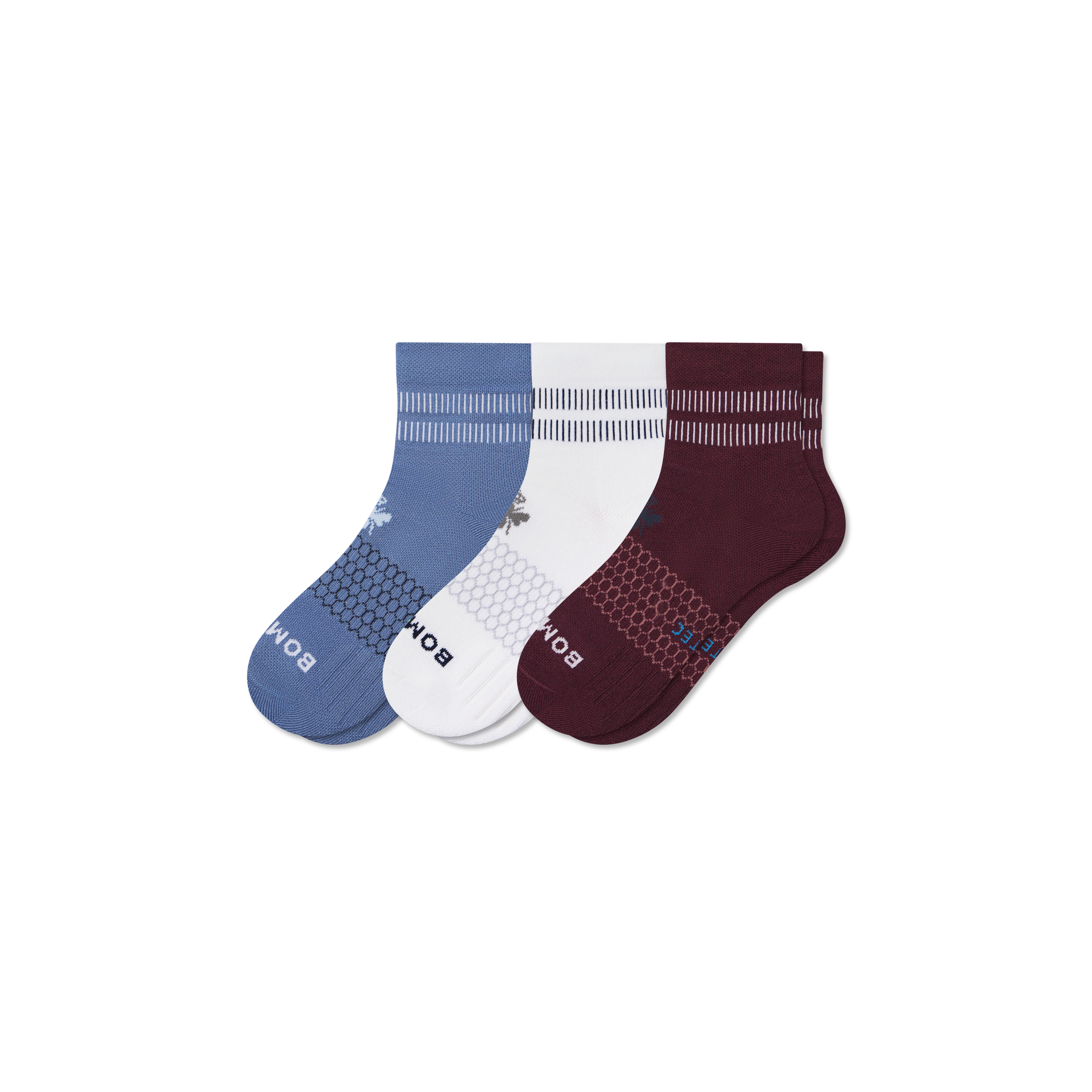 bombas Men's All-Purpose Performance Quarter Sock 3-Pack