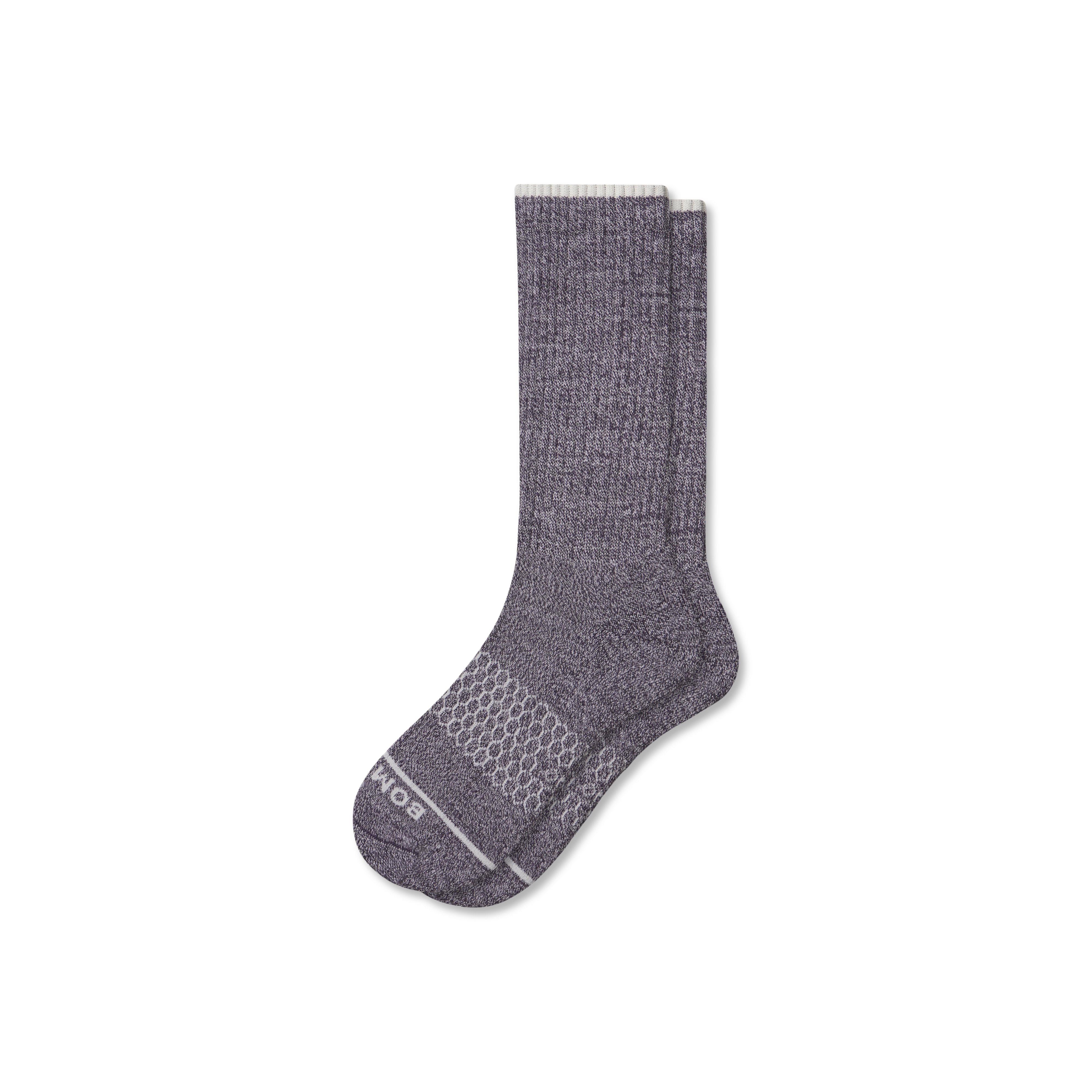 Bombas Merino Wool Blend Calf Socks In Purple