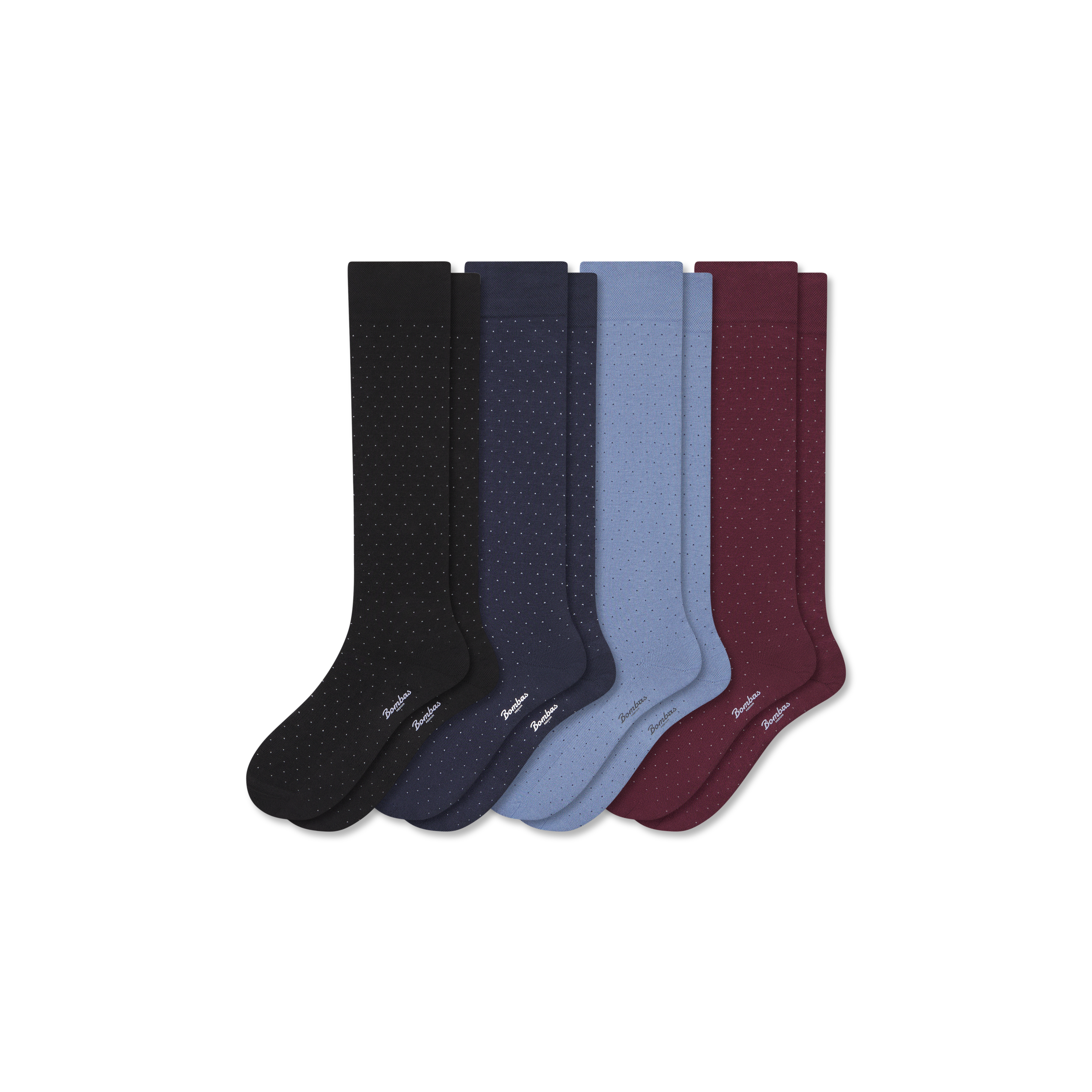 bombas Men's Dress Over the Calf Sock 4-Pack