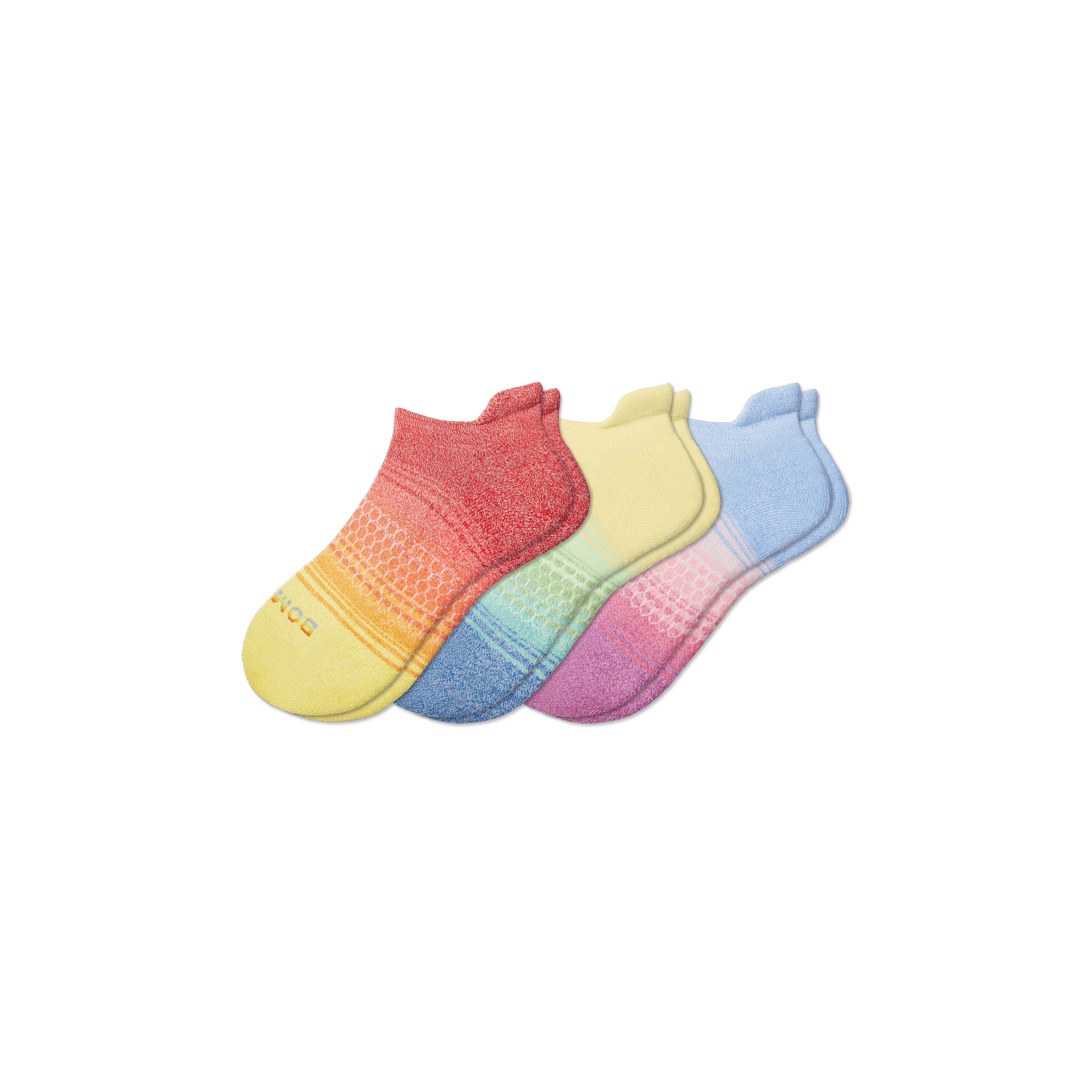 Shop Bombas Pride Ankle Sock 3-pack In Rainbow Mix