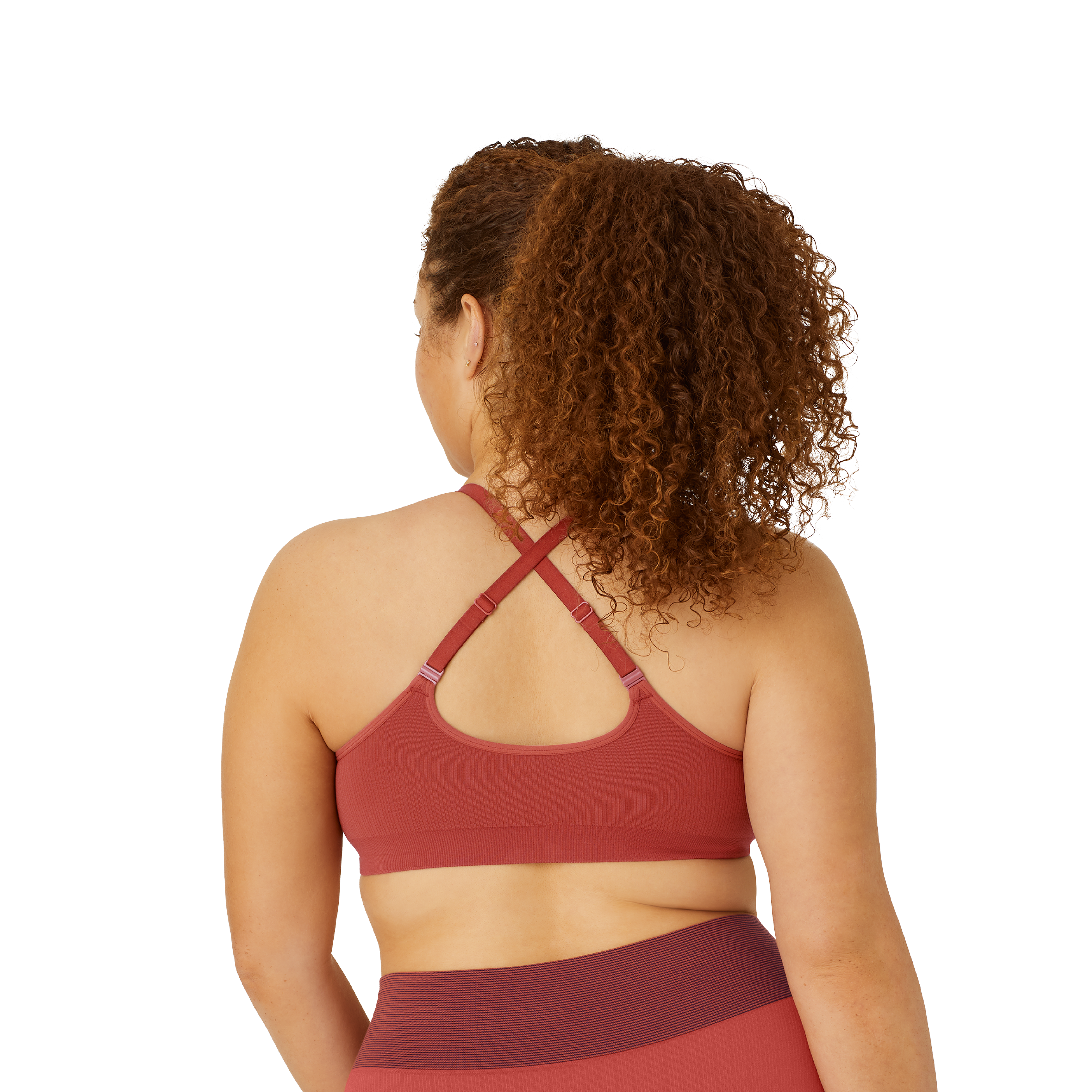 Bombshell sportswear NEW Sports Bra Medium Seamless Snap Button Ribbed Red  NWOT - $50 - From Leigh