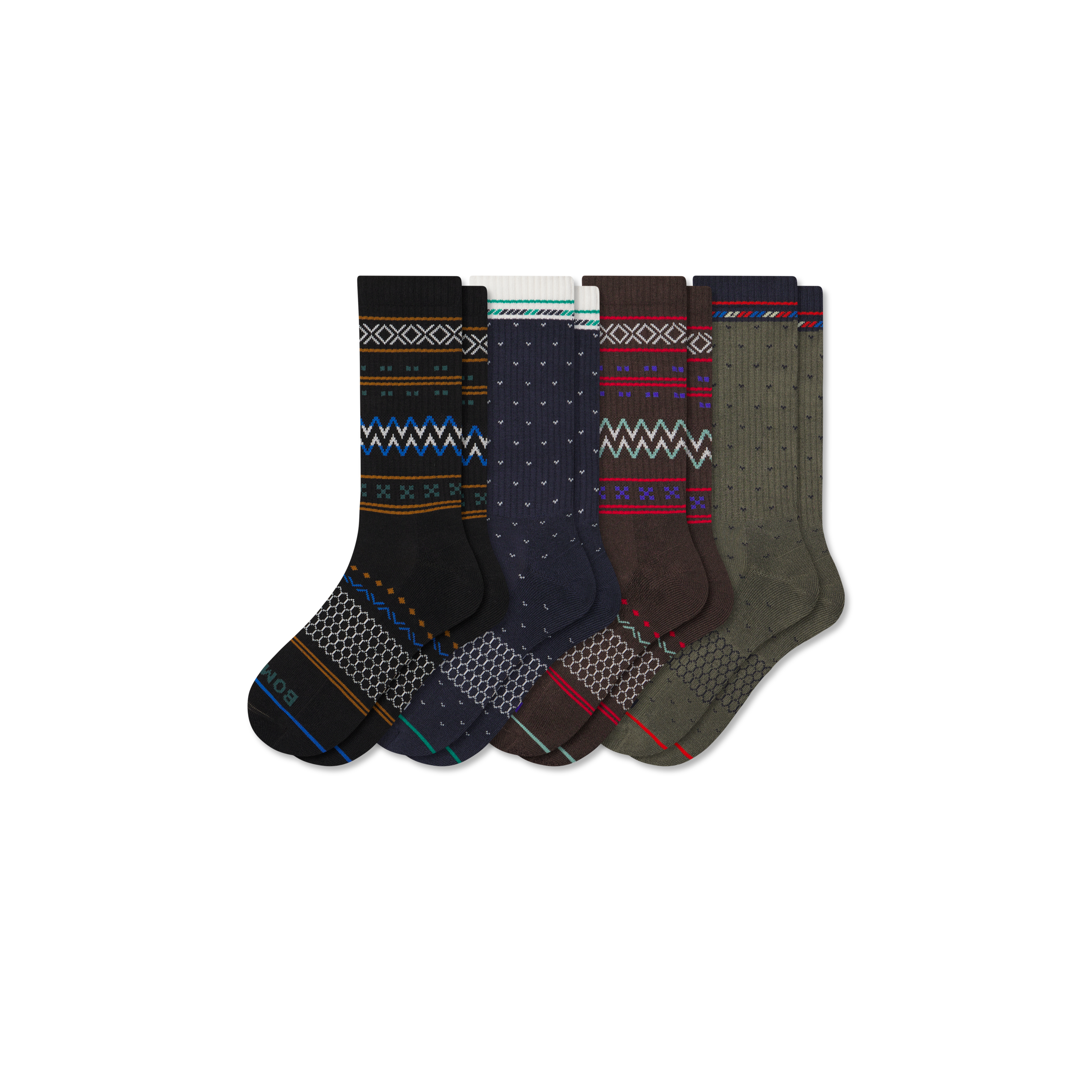 Bombas Holiday Calf Sock 4-pack