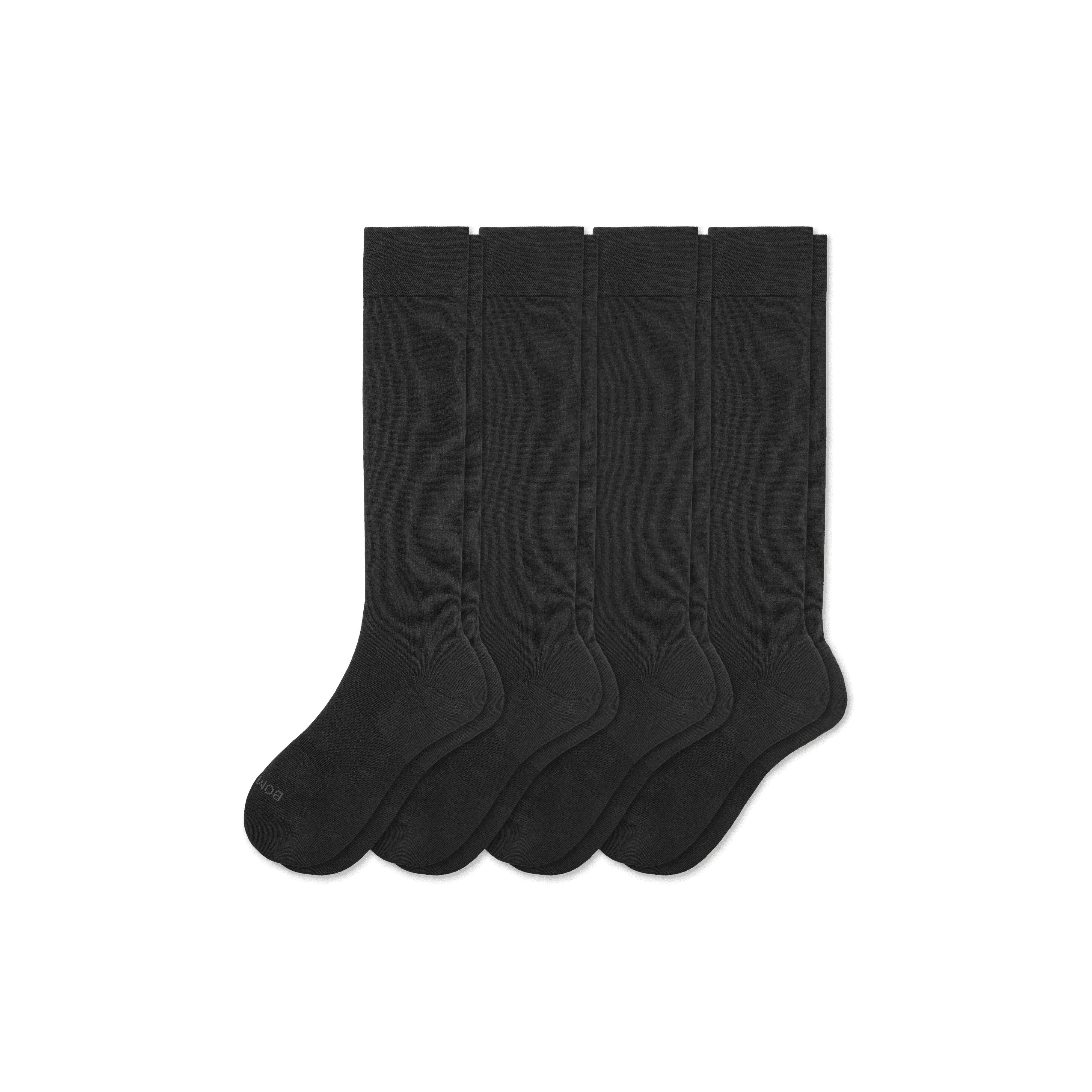 Bombas Dress Knee High Sock 4-pack In Solid Black
