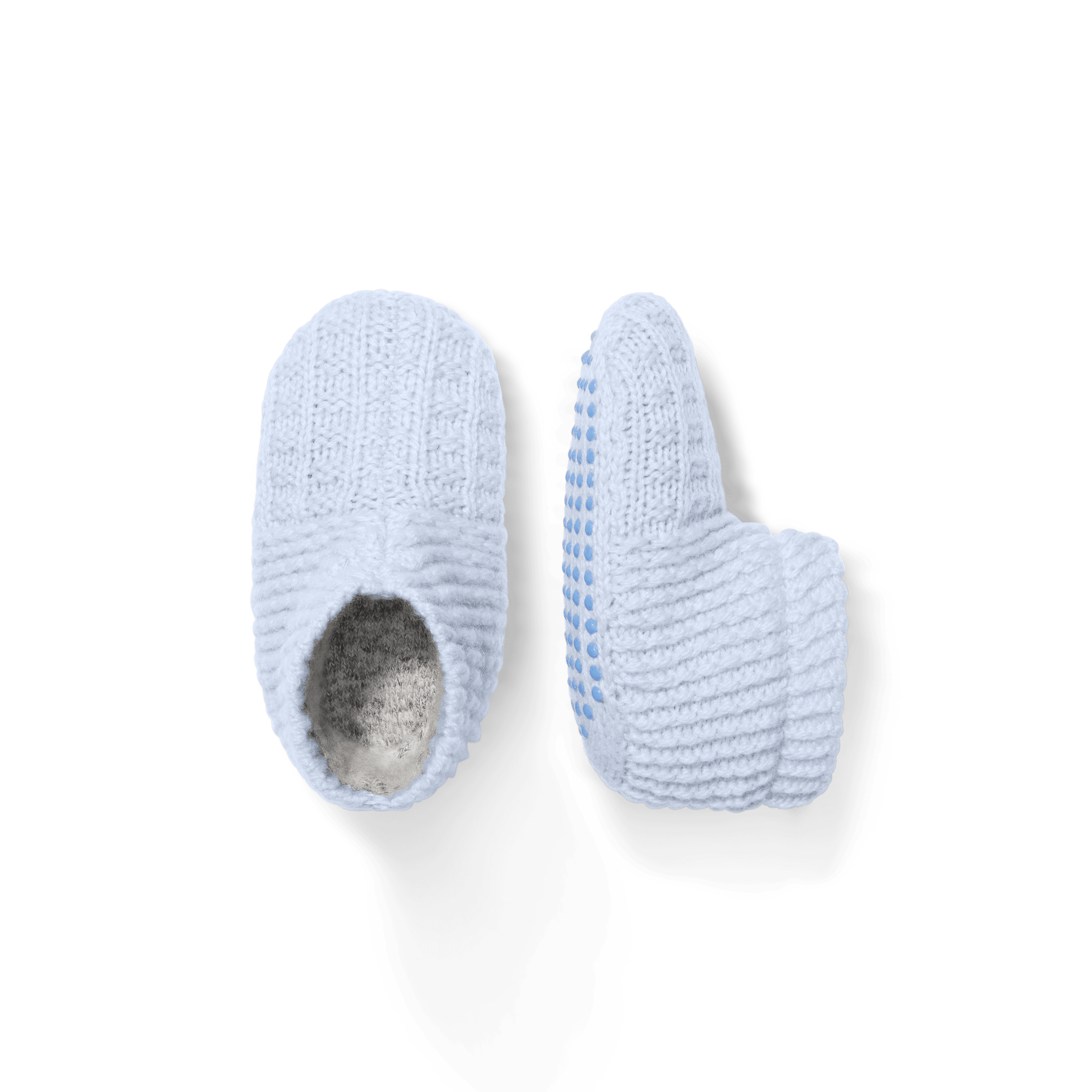 Bombas Baby Waffle Gripper Slipper In Halo Blue