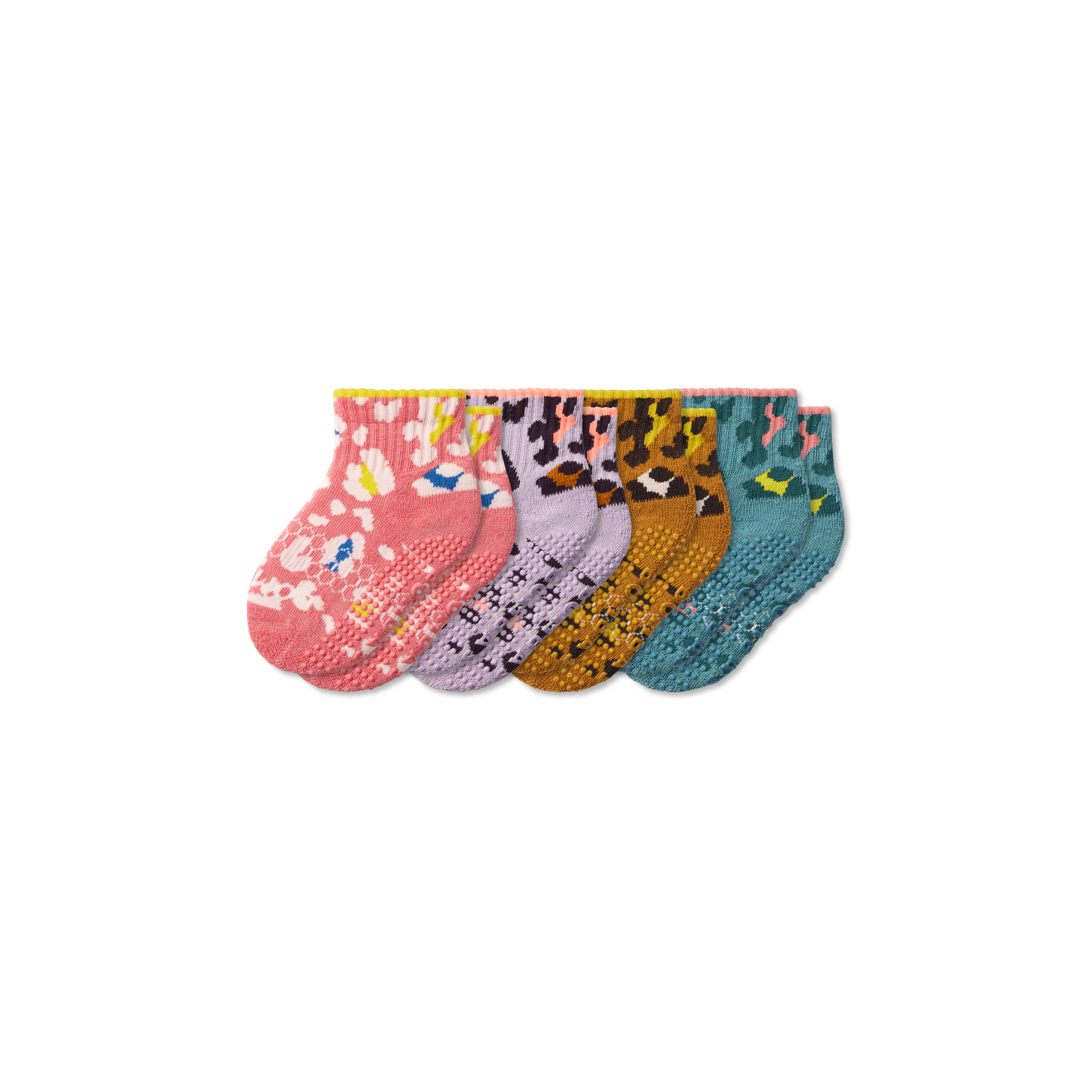 Toddler Bombas Gripper 4 Pack Ankle Socks