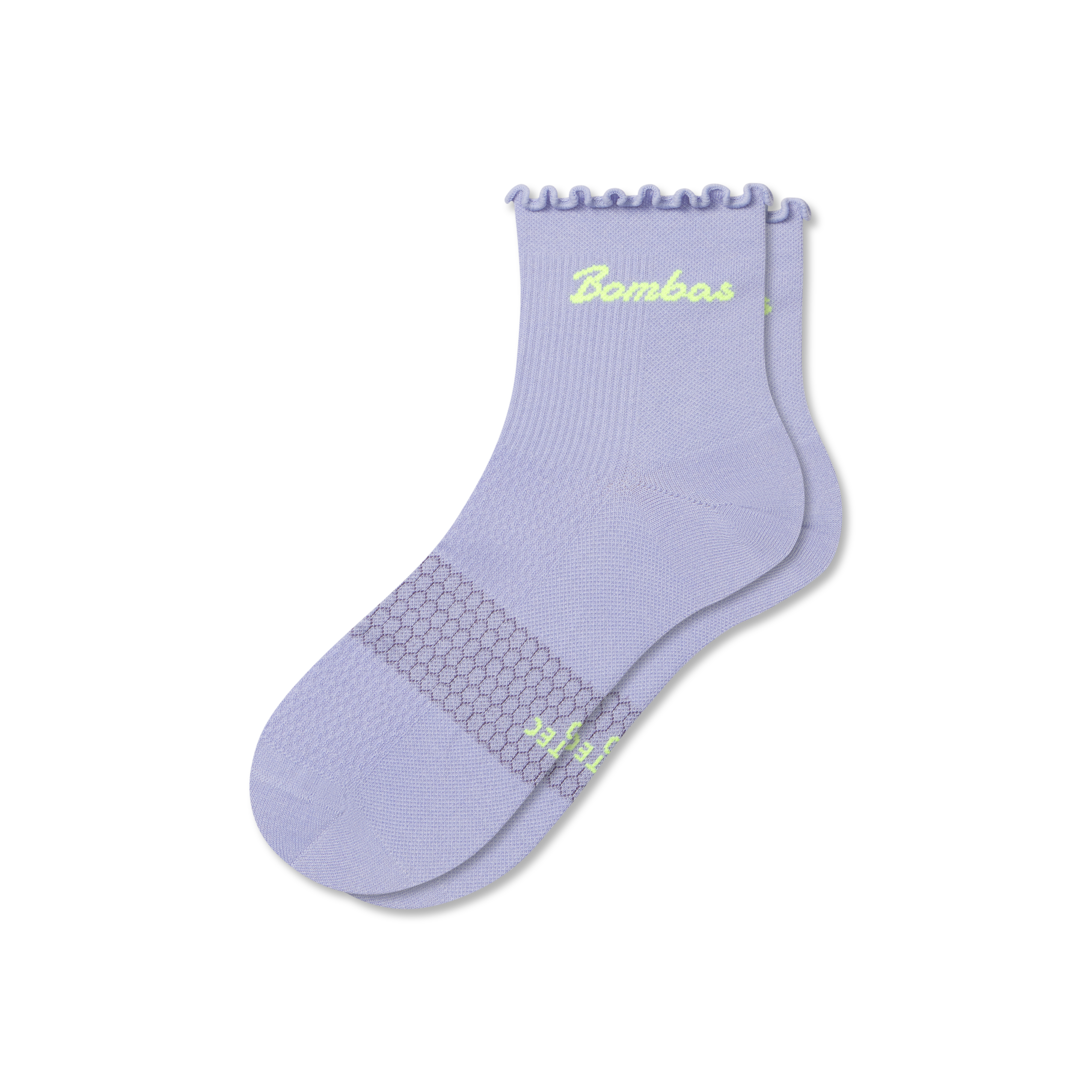 Bombas Ruffle Athletic Quarter Socks