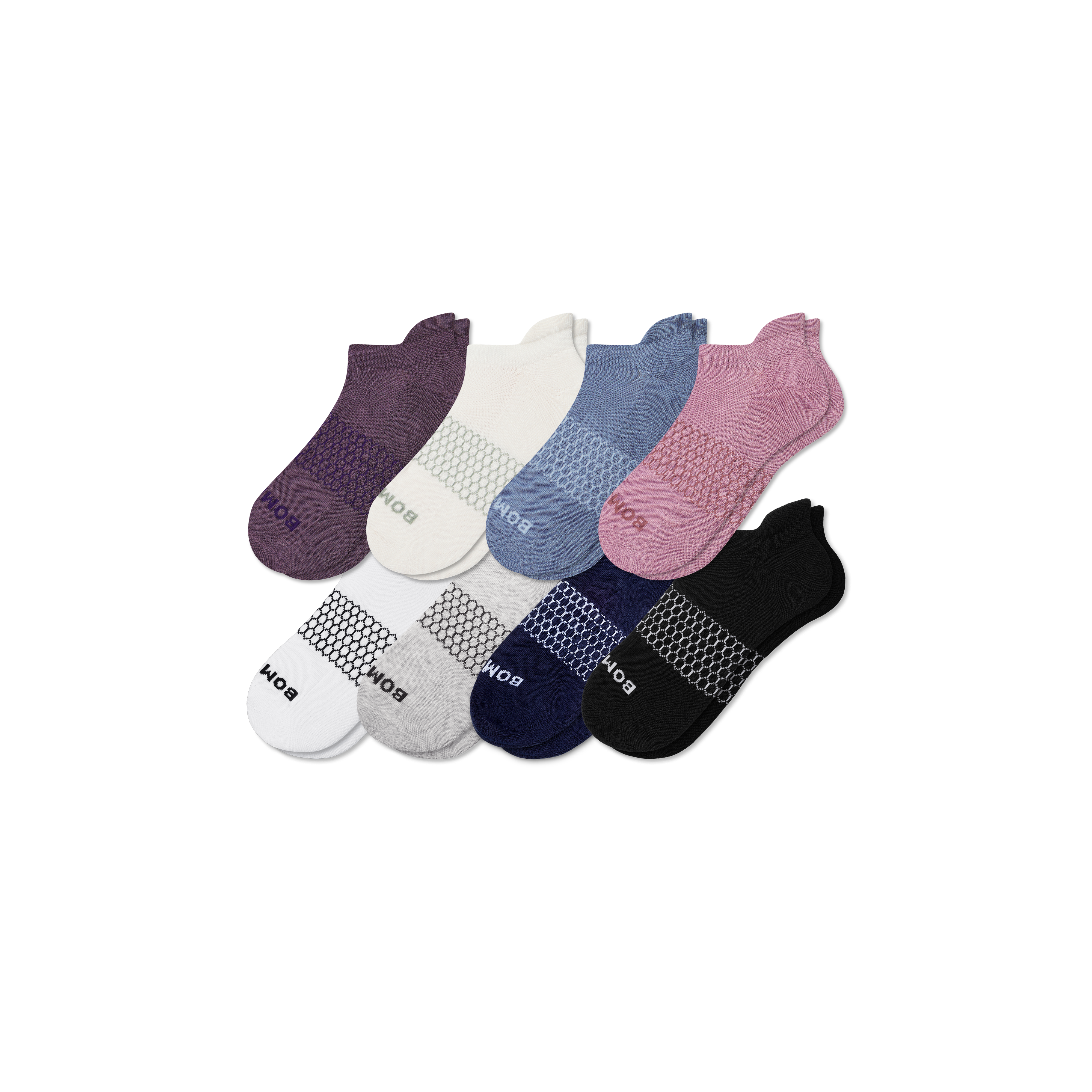 Bombas Solids Ankle Sock 8-pack