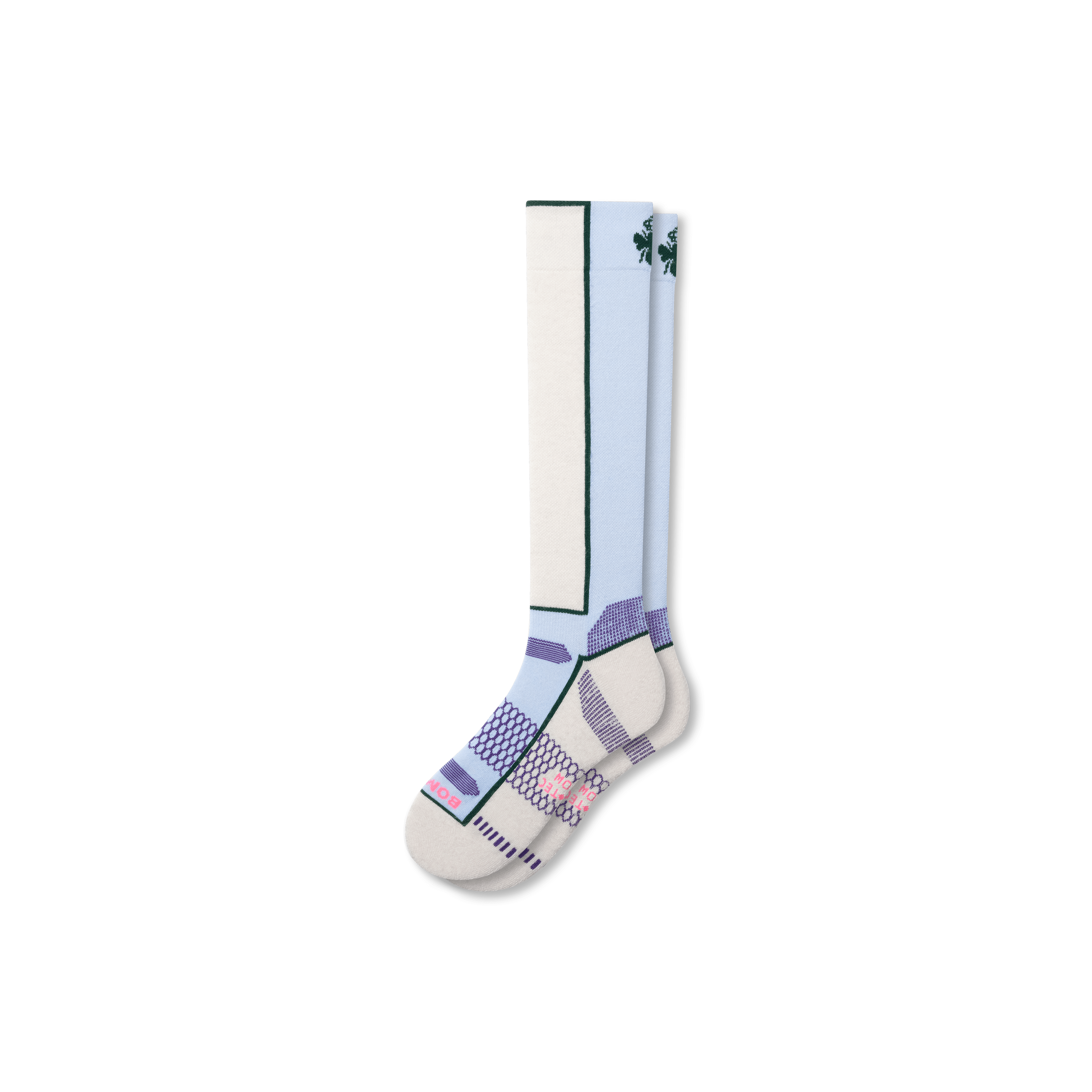 Bombas Mid-cushion Merino Wool Blend Ski & Snowboard Socks In Halo Blue