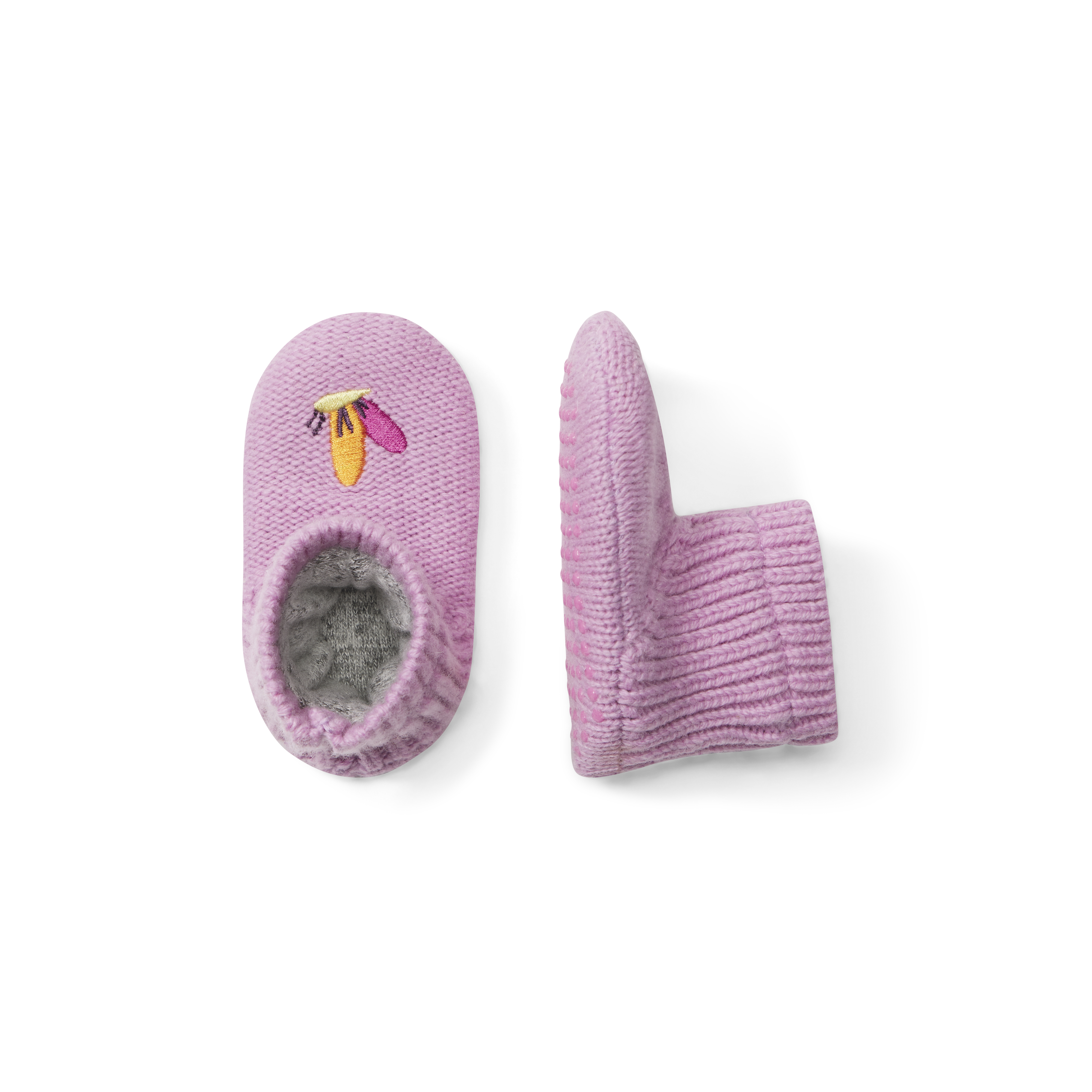Bombas Baby Gripper Slipper In Wildflower Butterfly