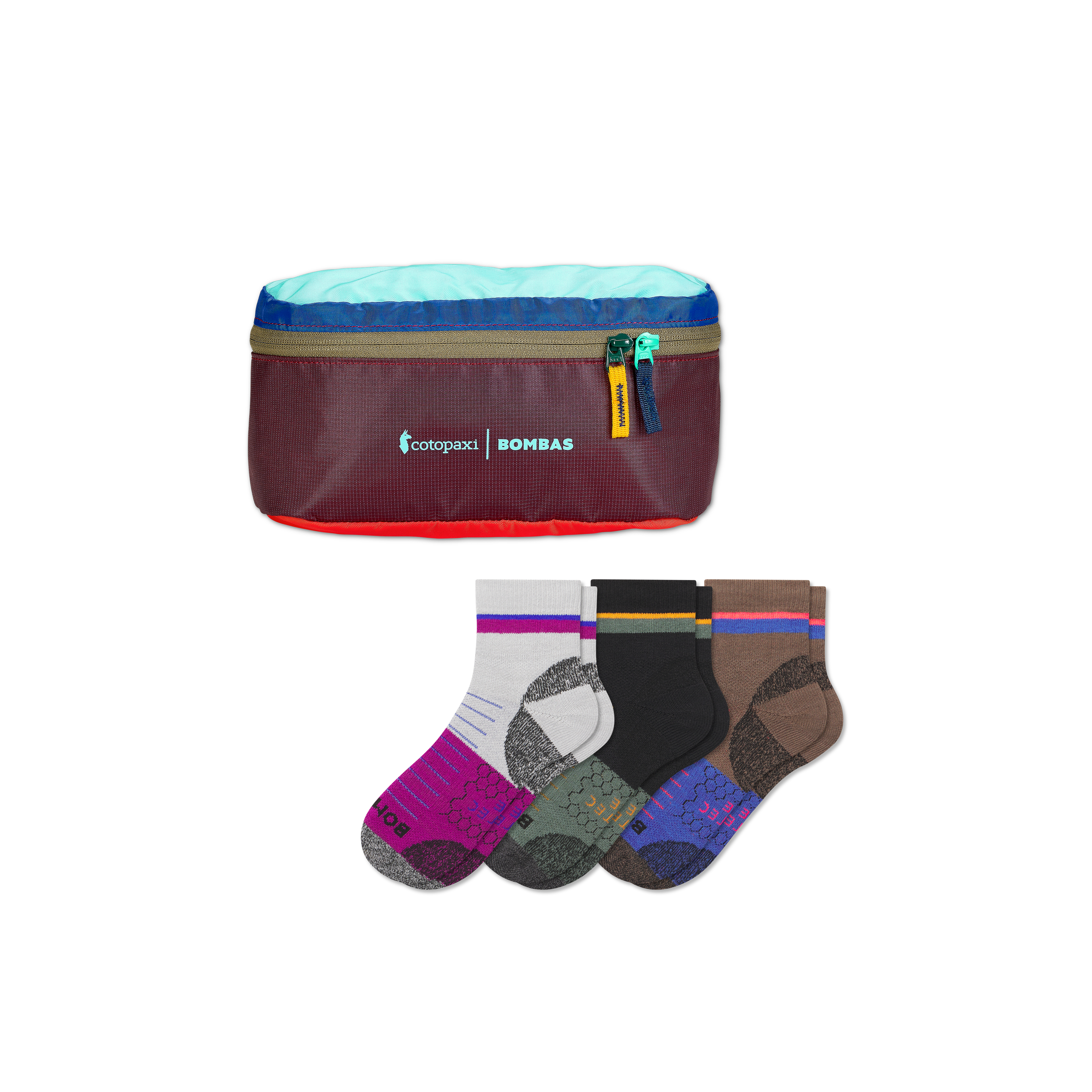 Bombas Hiking Performance Quarter Sock 3-pack & Cotopaxi Fanny Pack