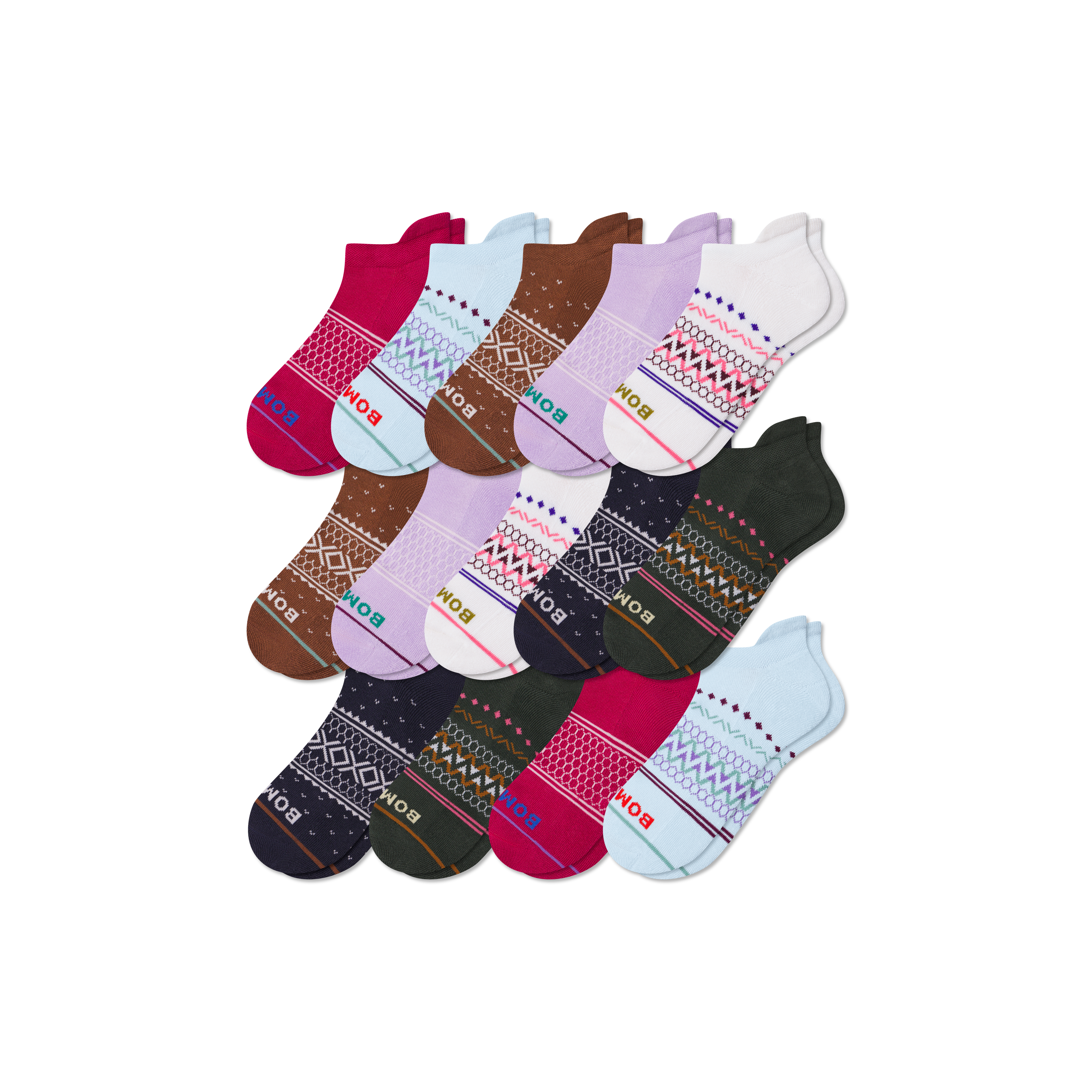 Women’s Week of Bombas Holiday Ankle Sock 14-Pack