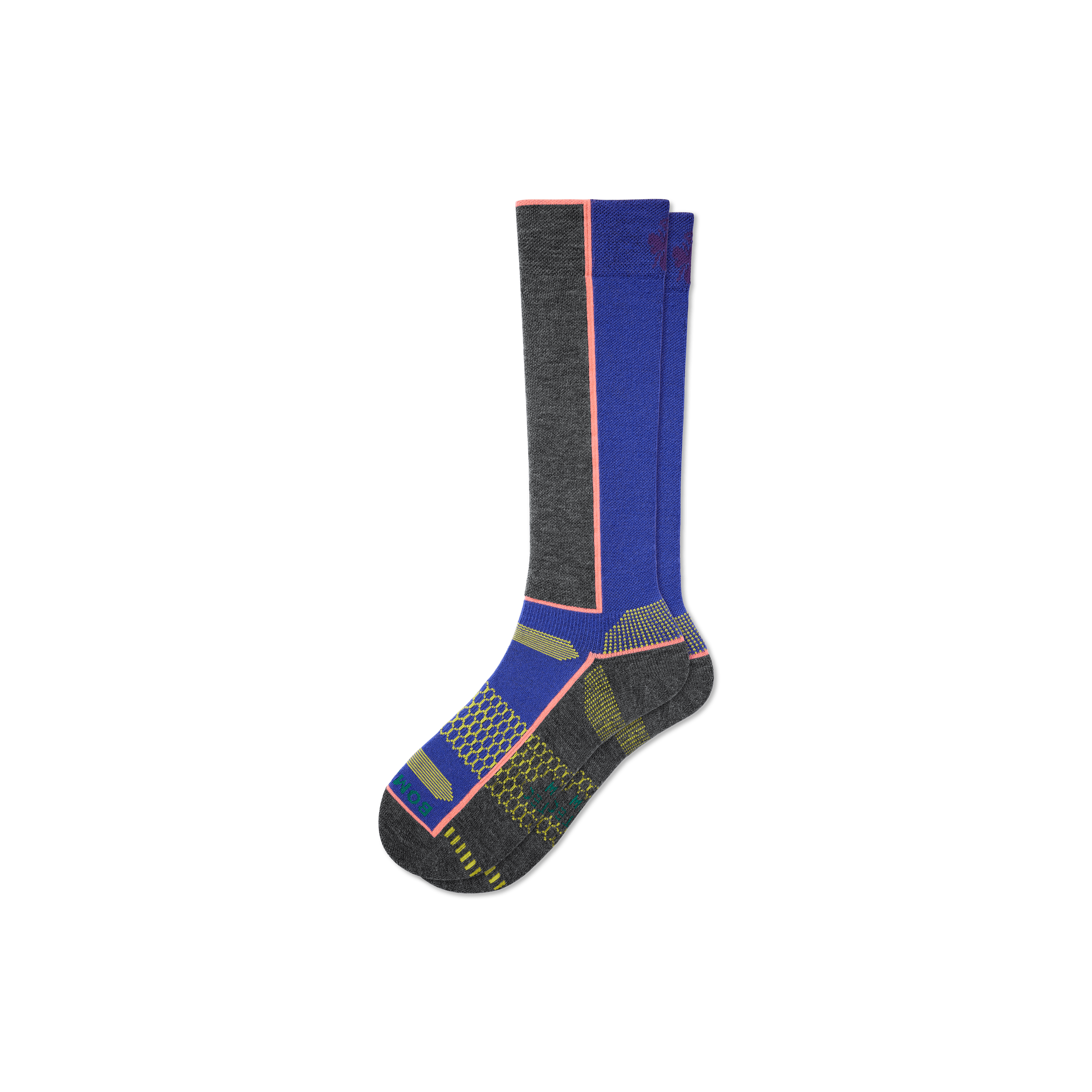 Bombas Mid-cushion Merino Wool Blend Ski & Snowboard Socks In Royal Blue