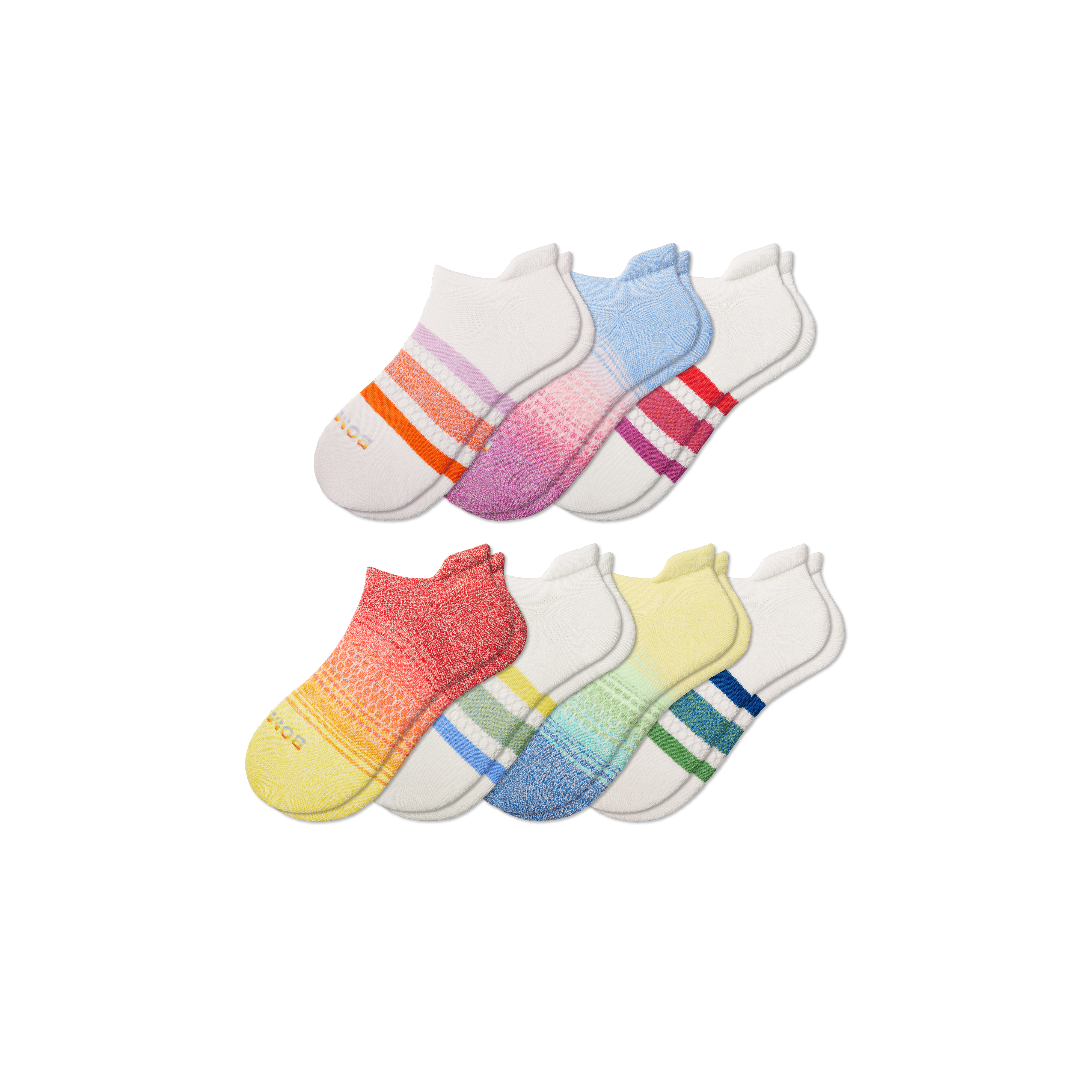 Shop Bombas Week Of Pride Ankle Sock 7-pack In Rainbow Mix