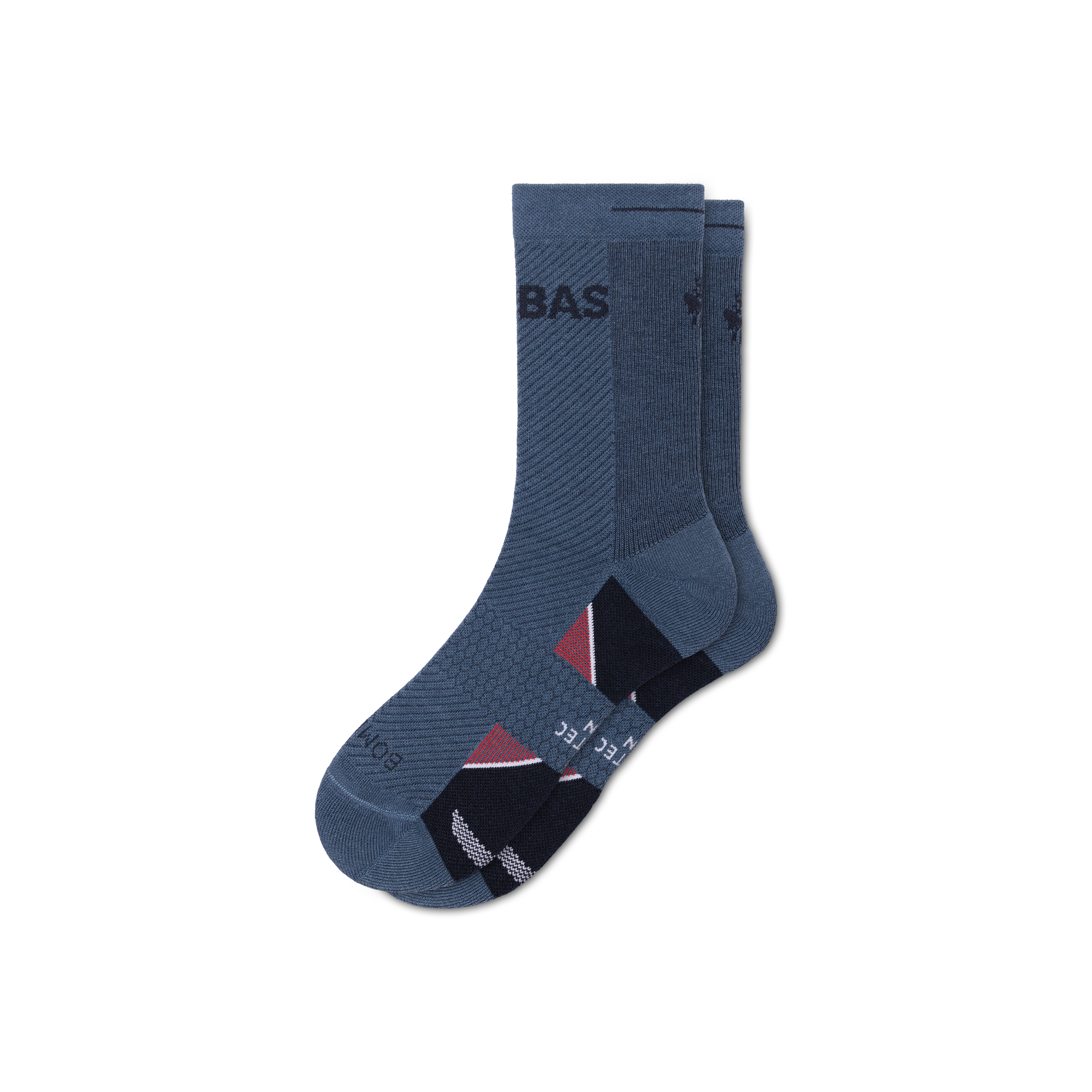 Bombas Running Half Calf Socks In Blue