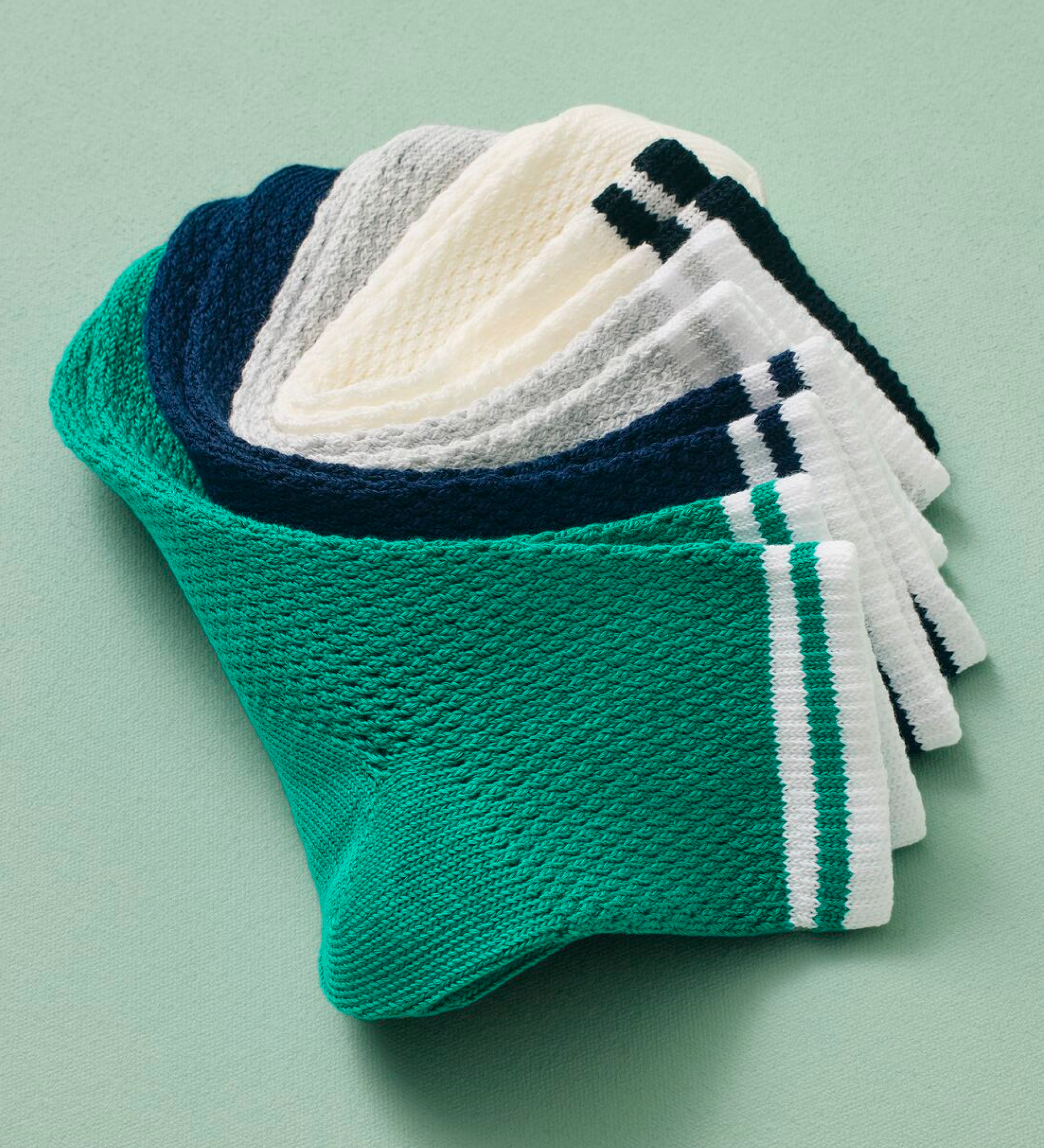 Vintage Stripe Open Knit Quarter - Duo KVP 01