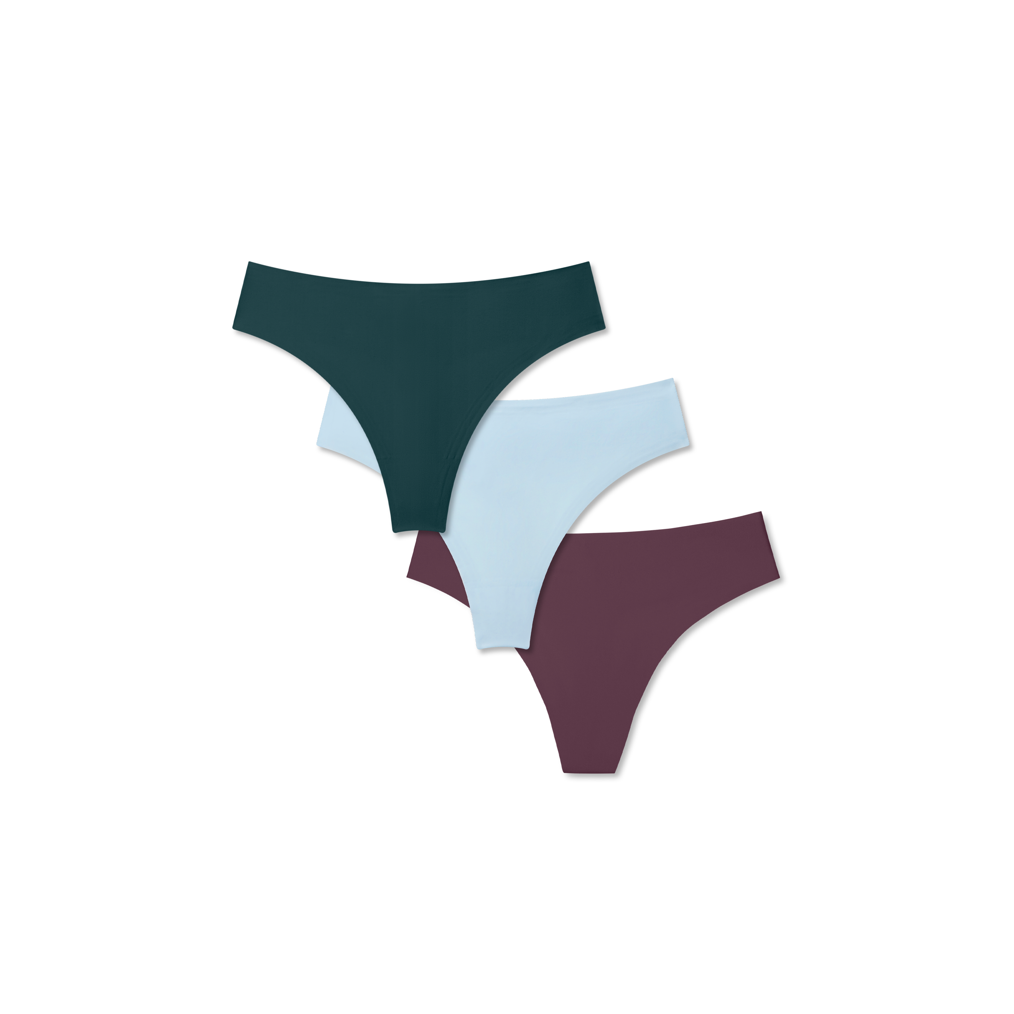 Women's No Show Thong 3-Pack