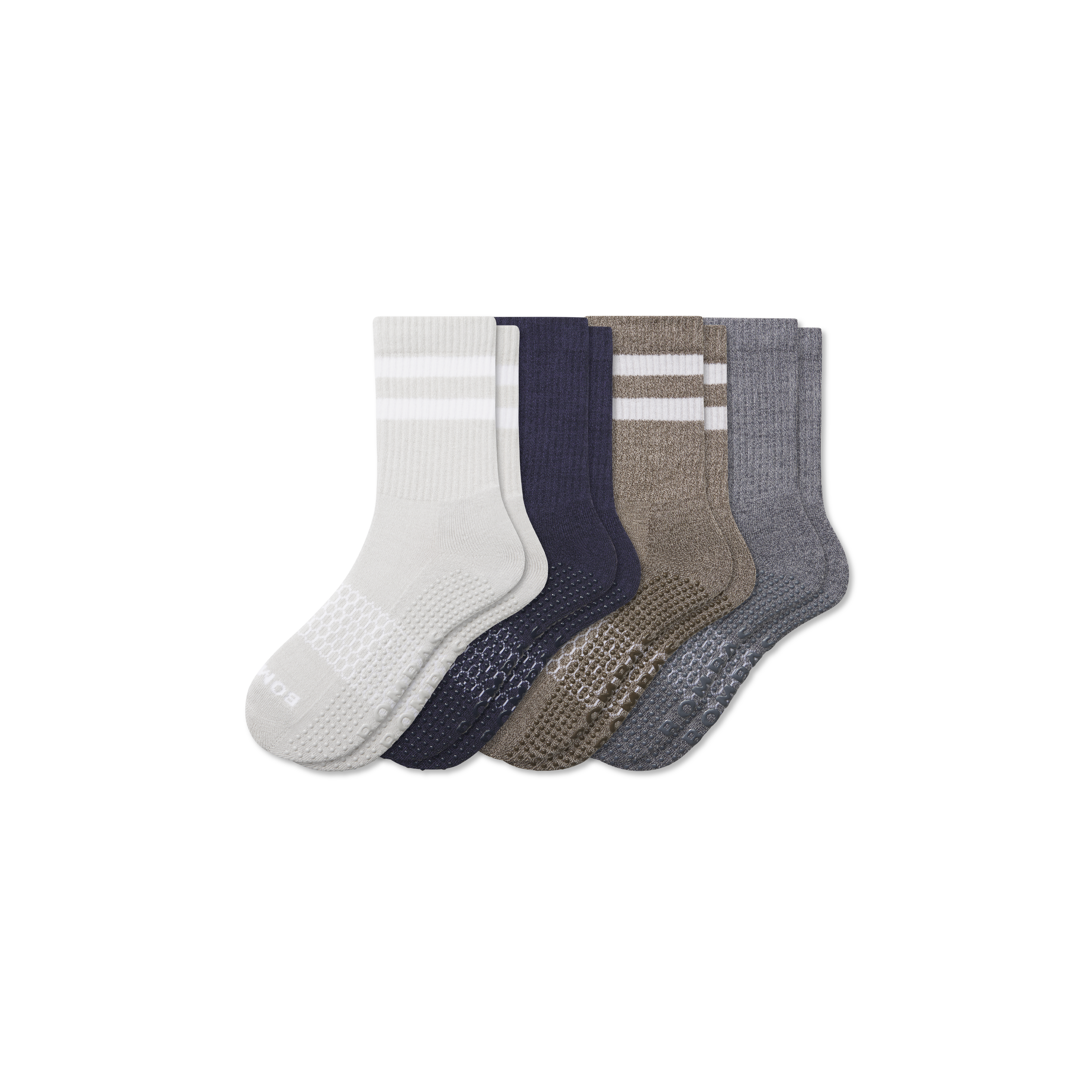 Bombas Gripper Half Calf Sock 4-pack In Harbor Navy Mix