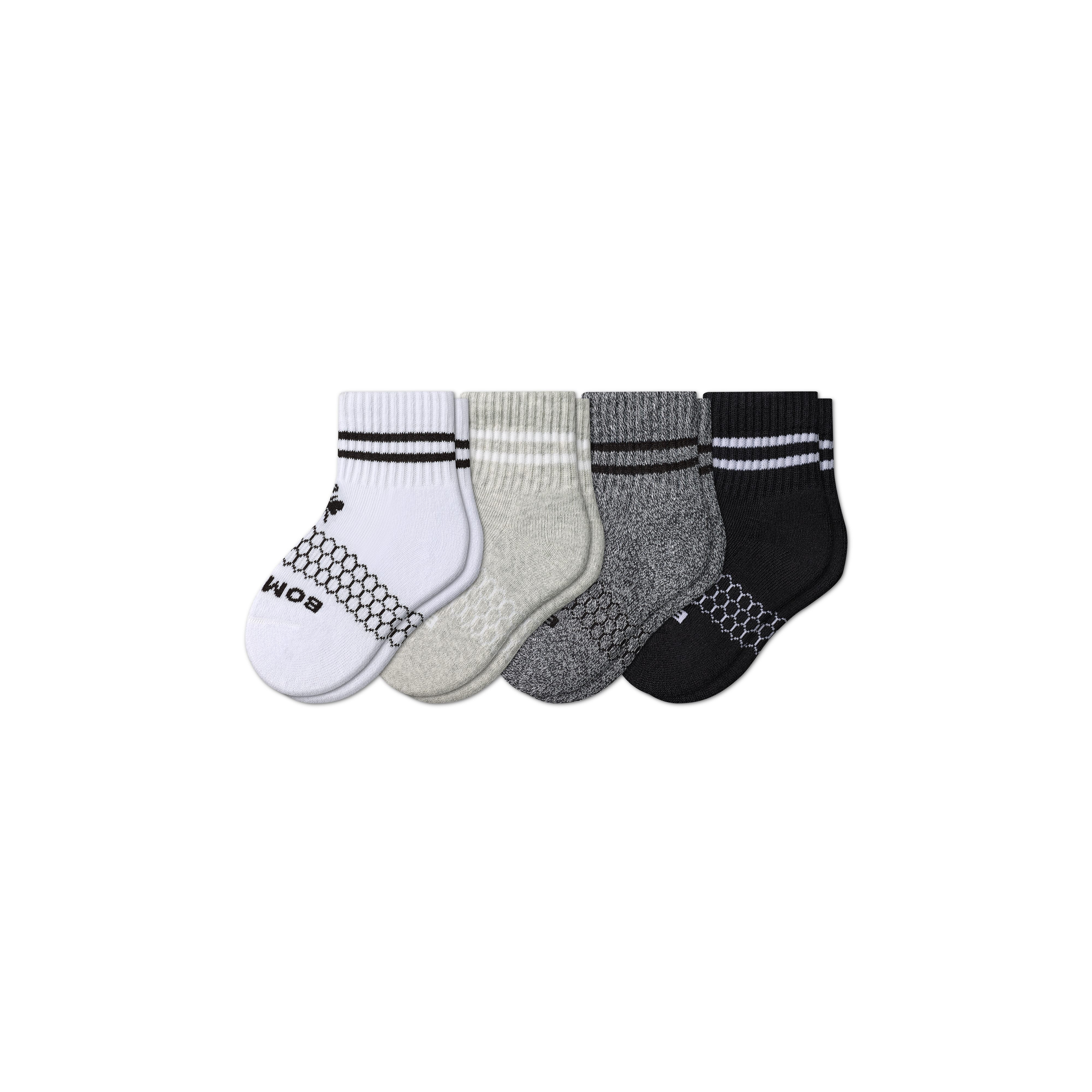 Bombas Toddler Originals Calf Sock 4-pack In Gray