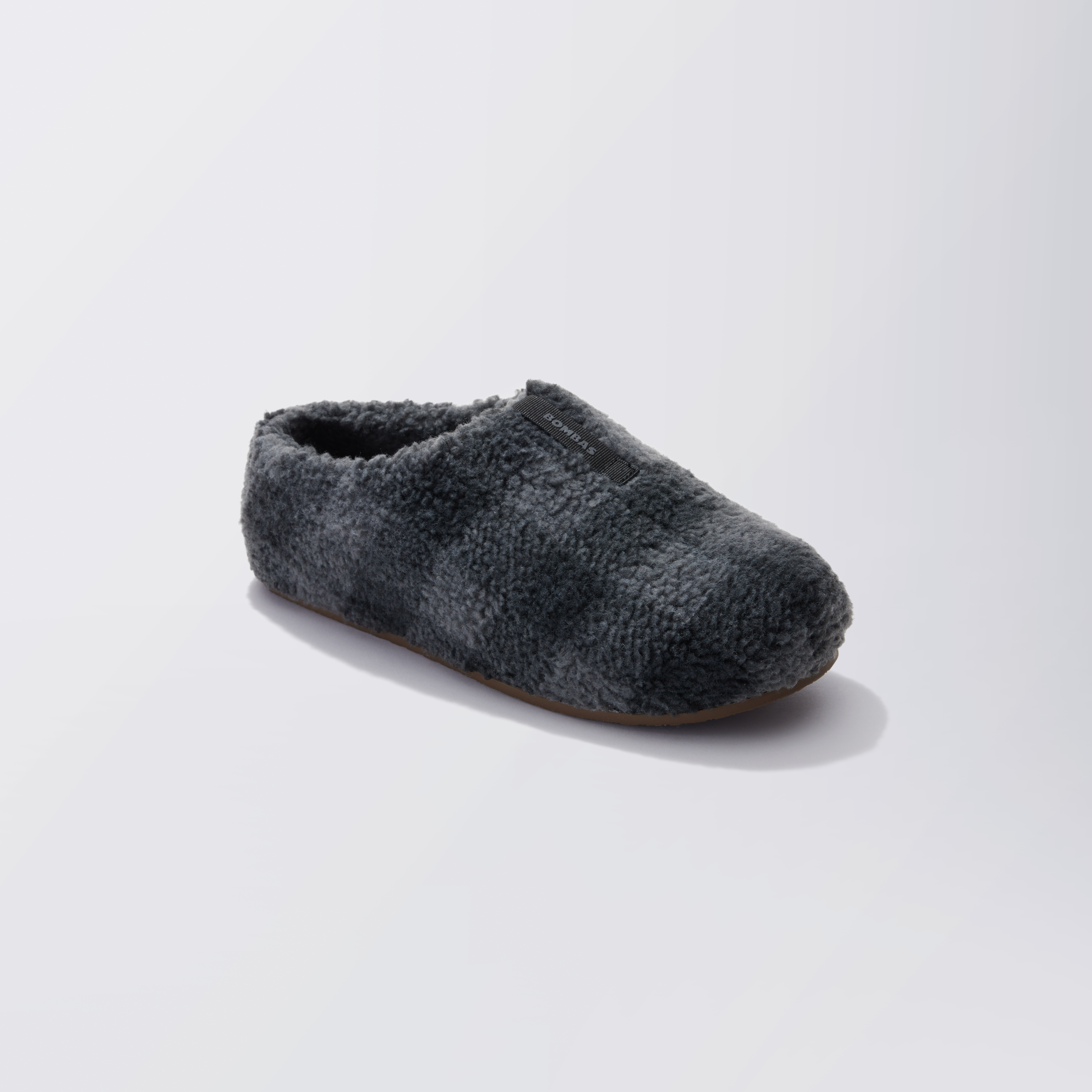 Bombas Sunday Slippers Men’s Size 13 Black Gray Sherpa House Shoes EUC Men main image 4