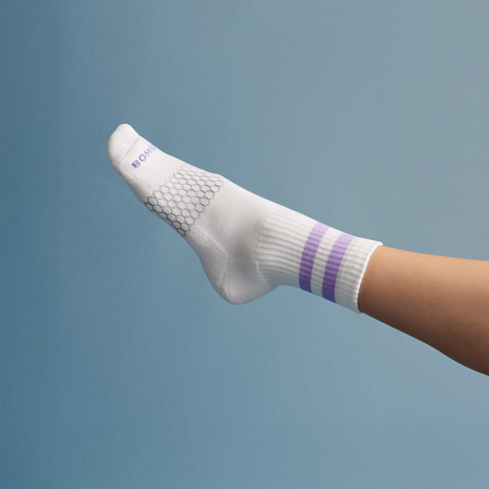 Women's Vintage Stripes Half Calf Socks, image 2 of 4