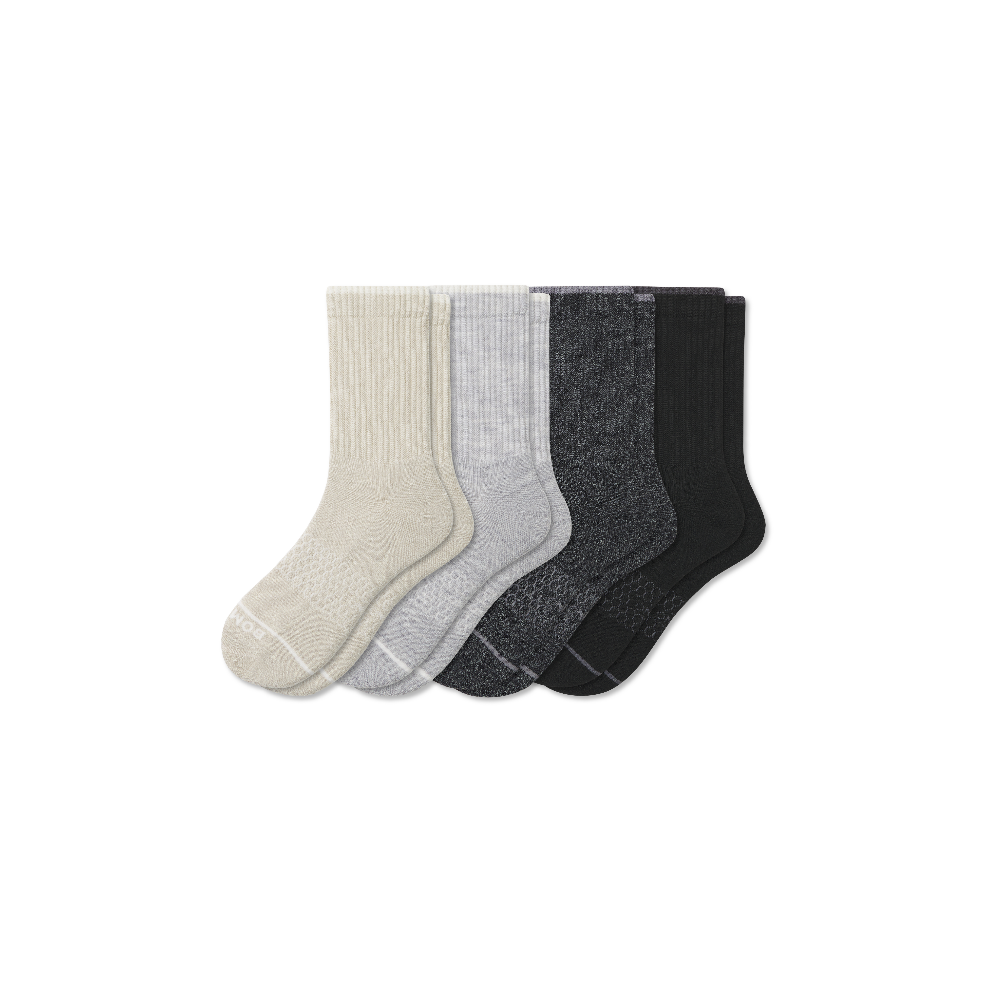 Bombas Merino Wool Blend Half Calf Sock 4-pack In Mixed