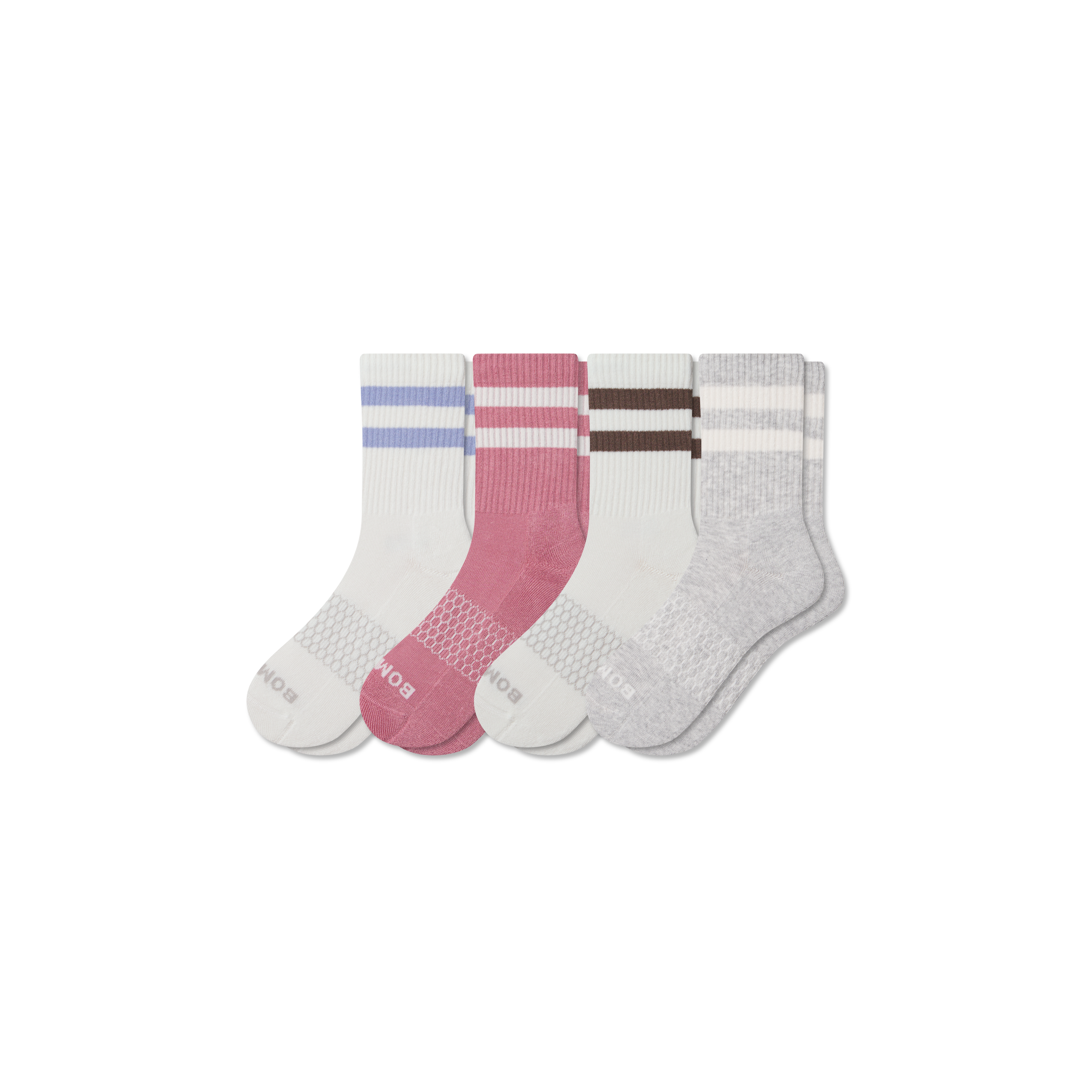 Bombas Vintage Stripes Half Calf Sock 4-pack In Multi