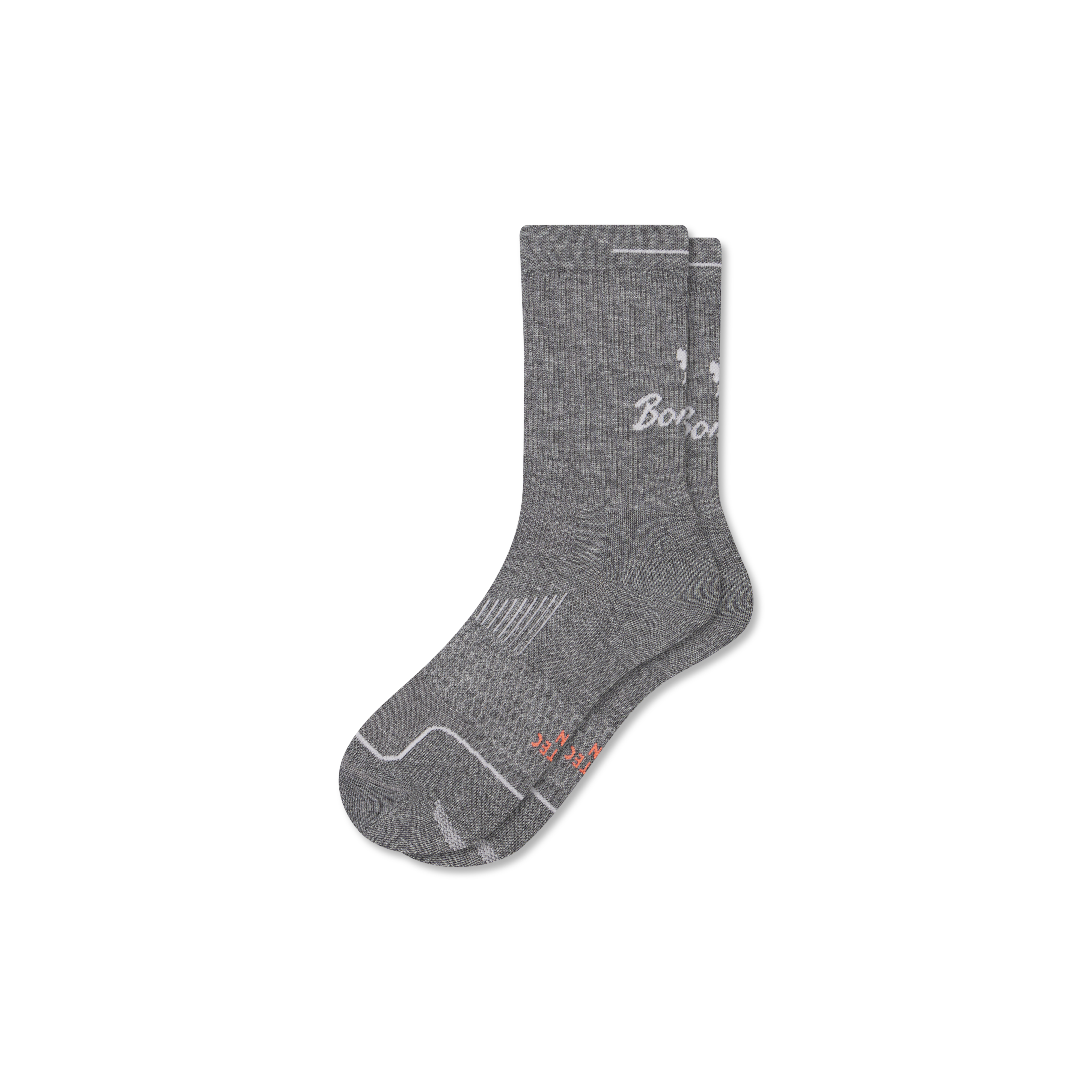 Bombas Running Half Calf Socks In Gray