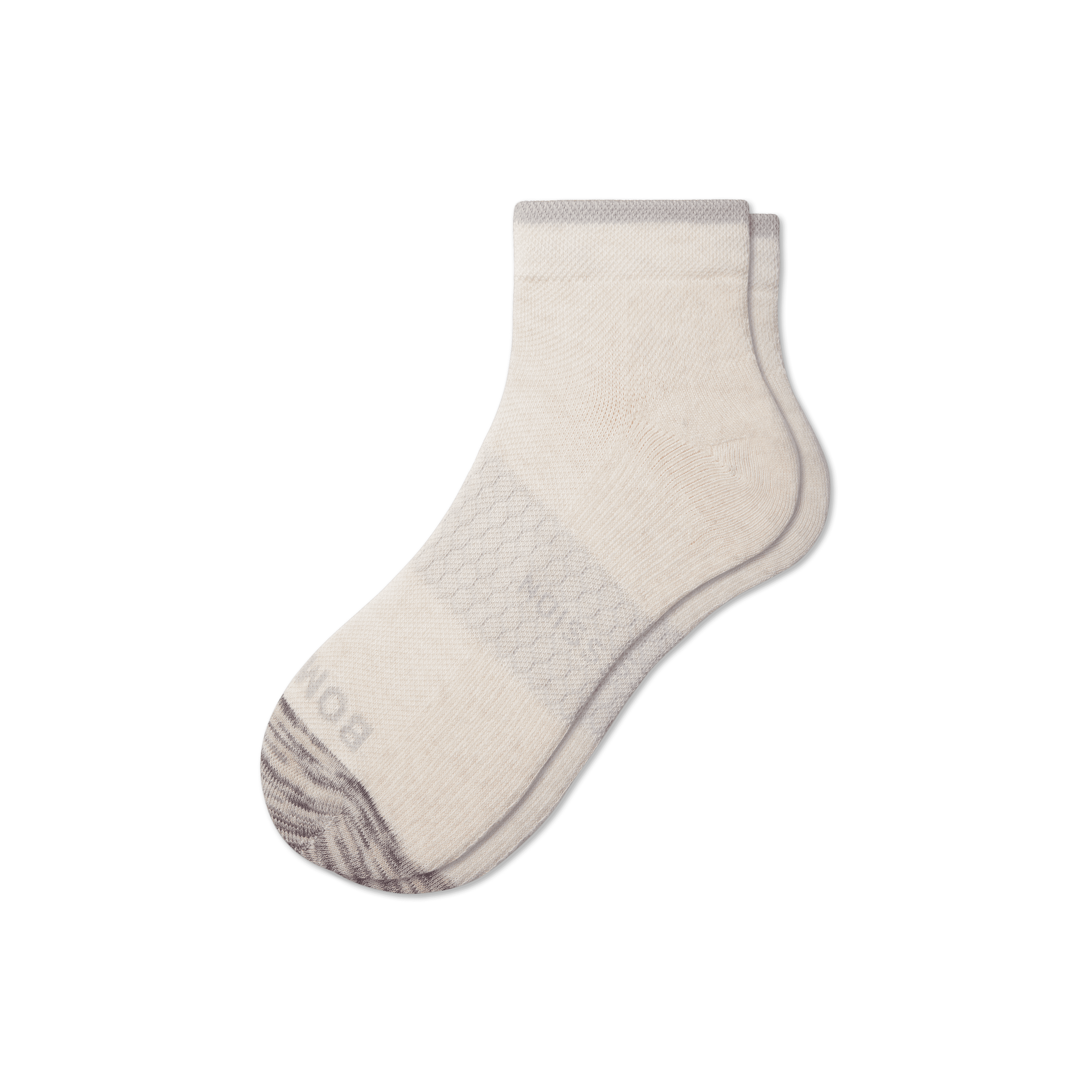 Bombas Ankle Compression Socks In Natural Ivory