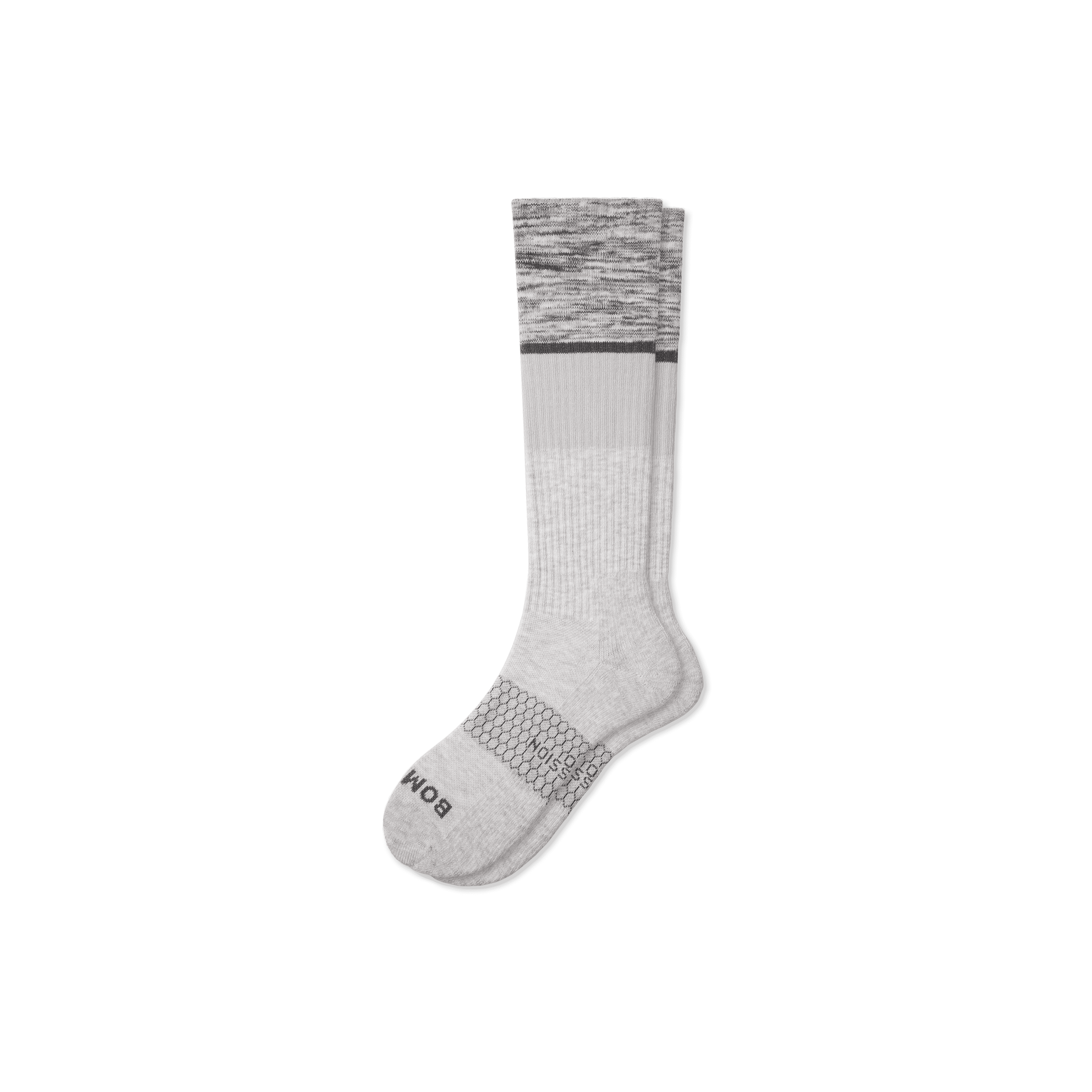 Bombas Everyday Compression Socks (15-20mmhg) In Light Grey