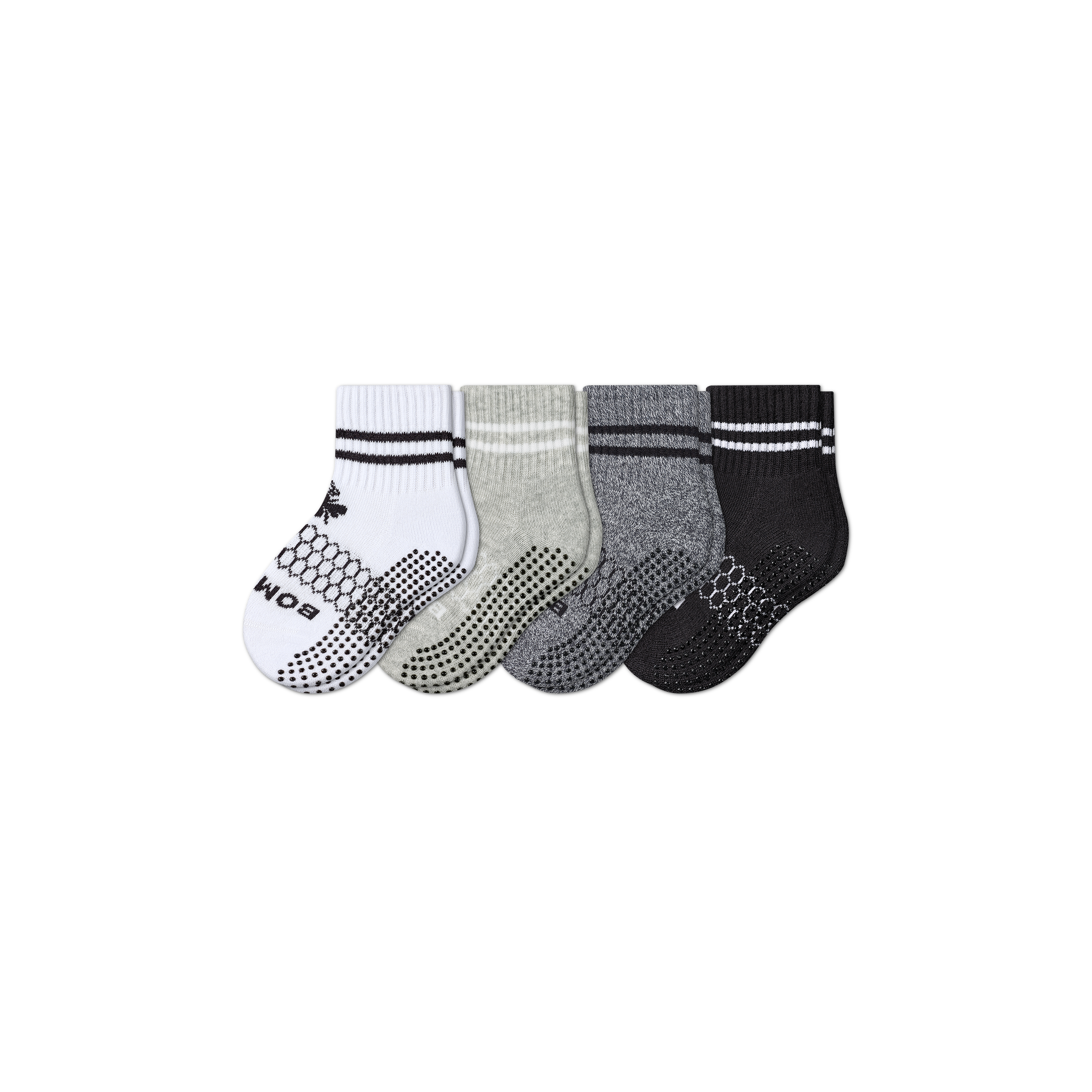 Bombas Toddler Originals Gripper Calf Sock 4-pack In Gray