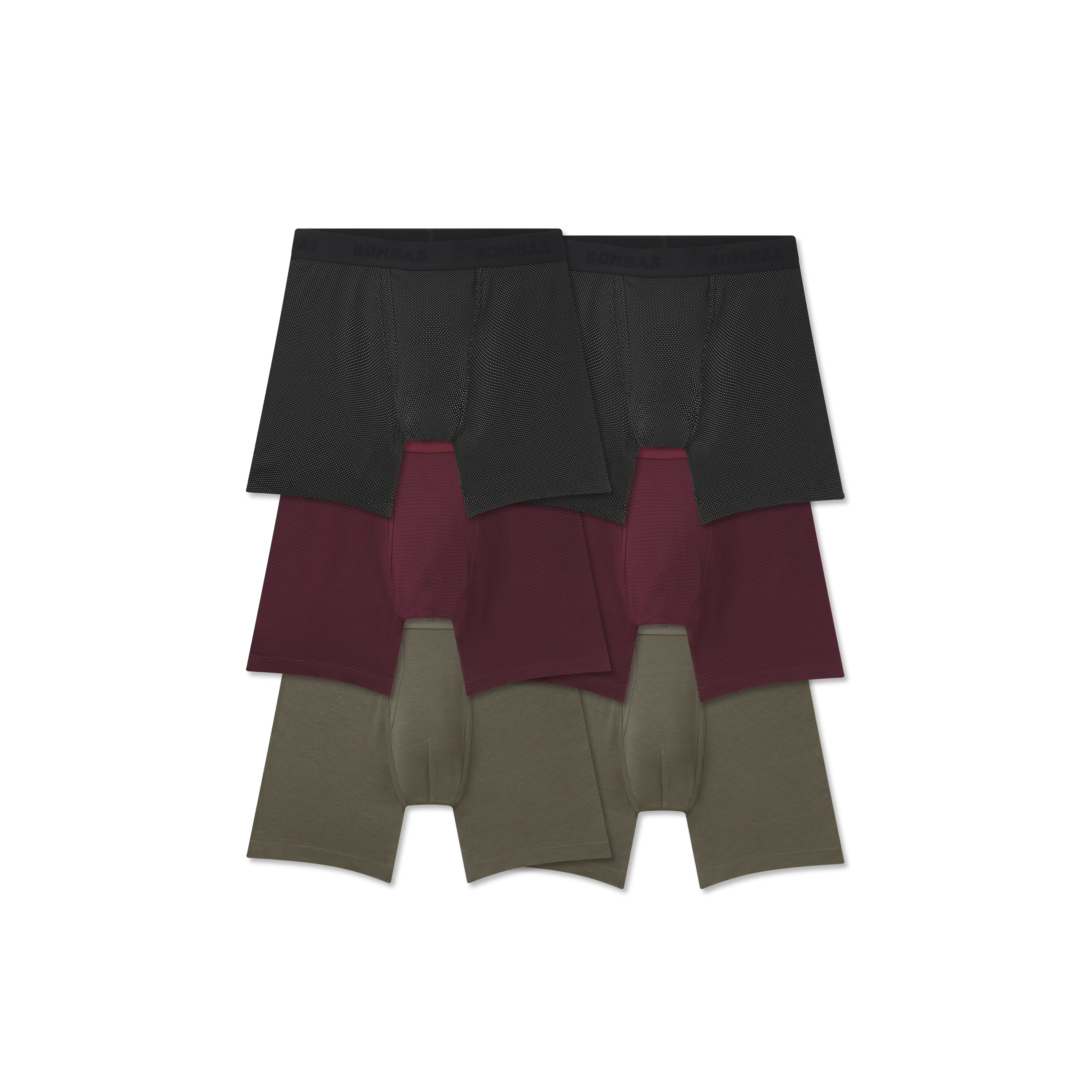 Men's Cotton Modal Blend Boxer Brief 6" 6-Pack