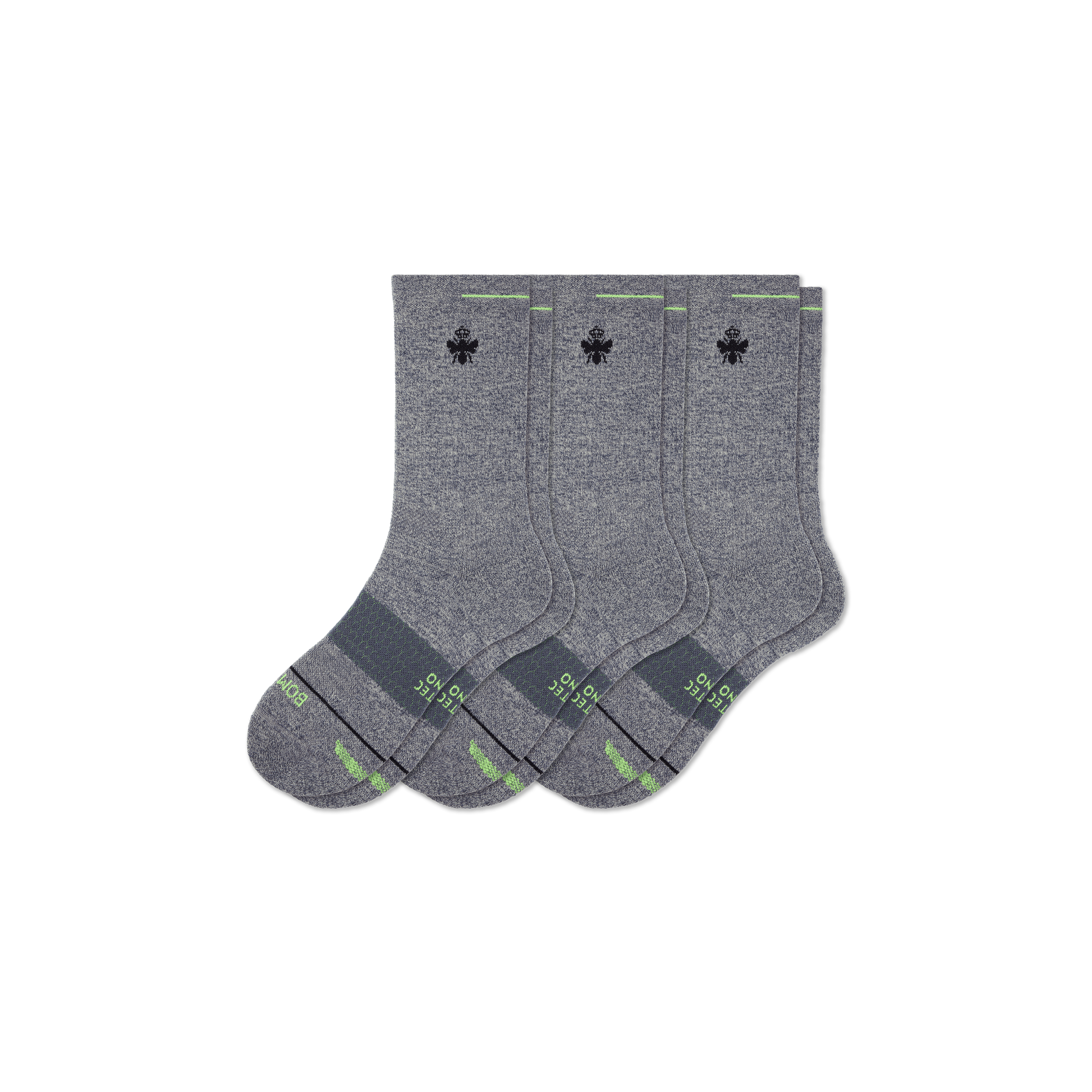 Bombas Merino Wool Blend Performance Calf Sock 3-pack In Galaxy Multi
