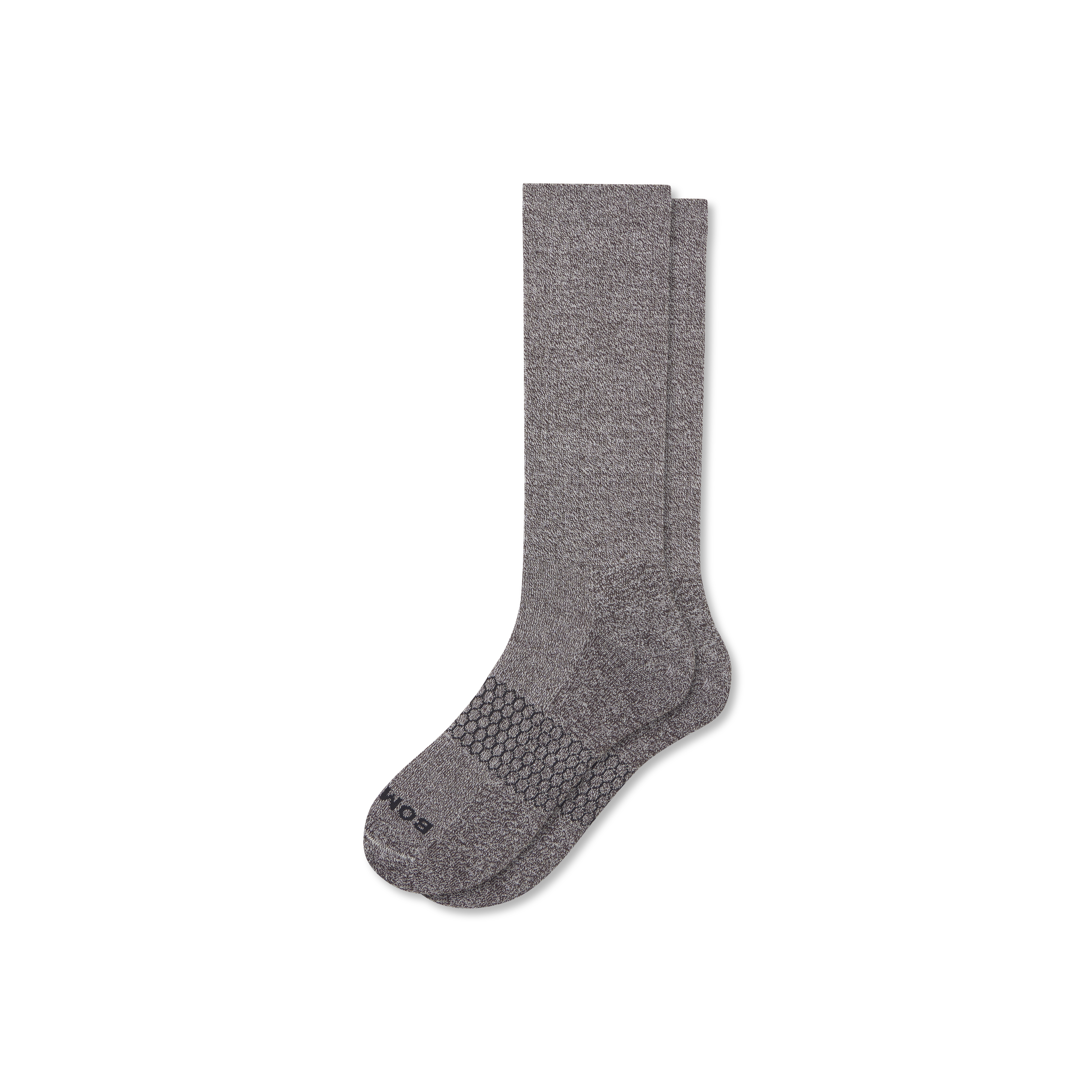Bombas Marl Calf Socks In Walnut
