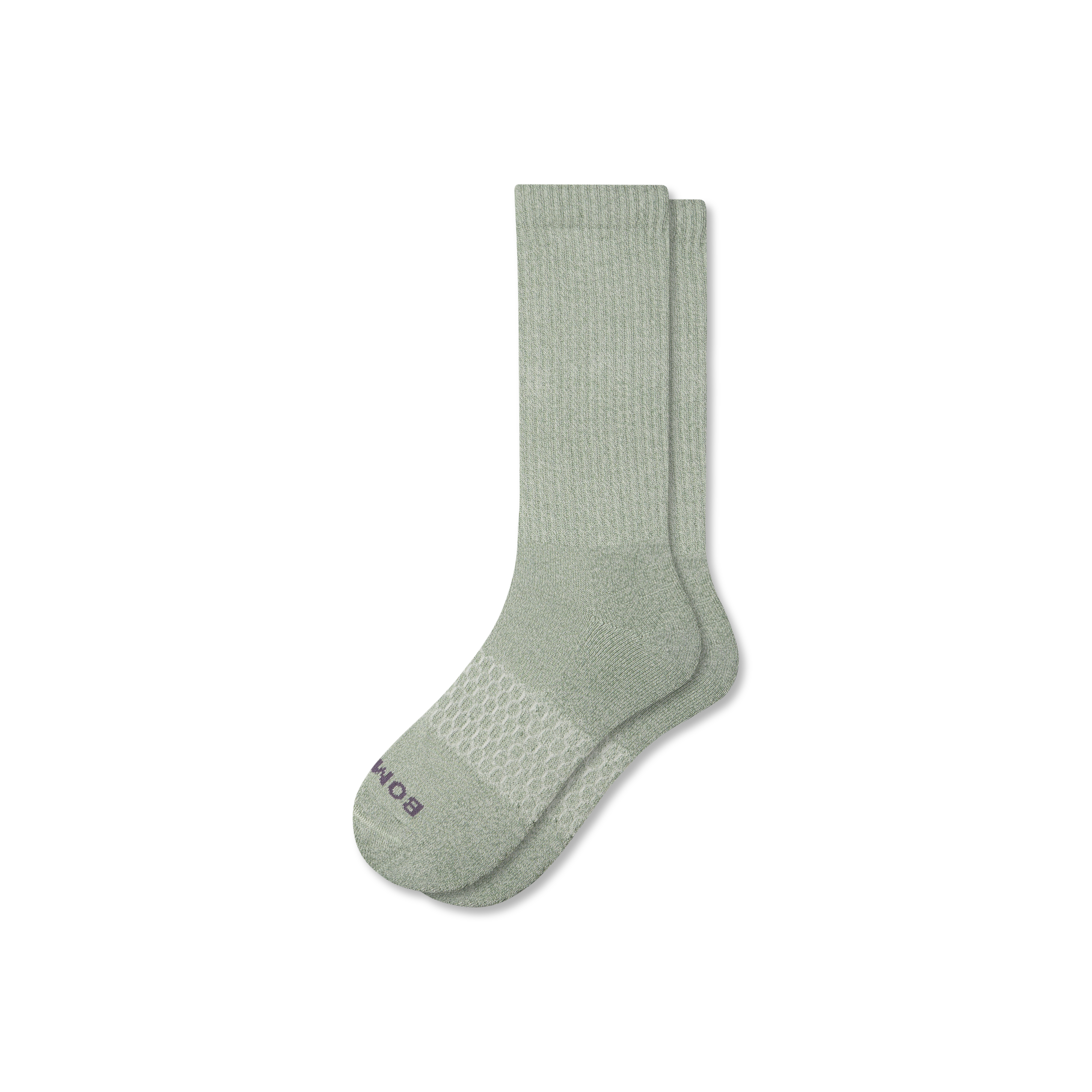 Bombas Marl Calf Socks In Green