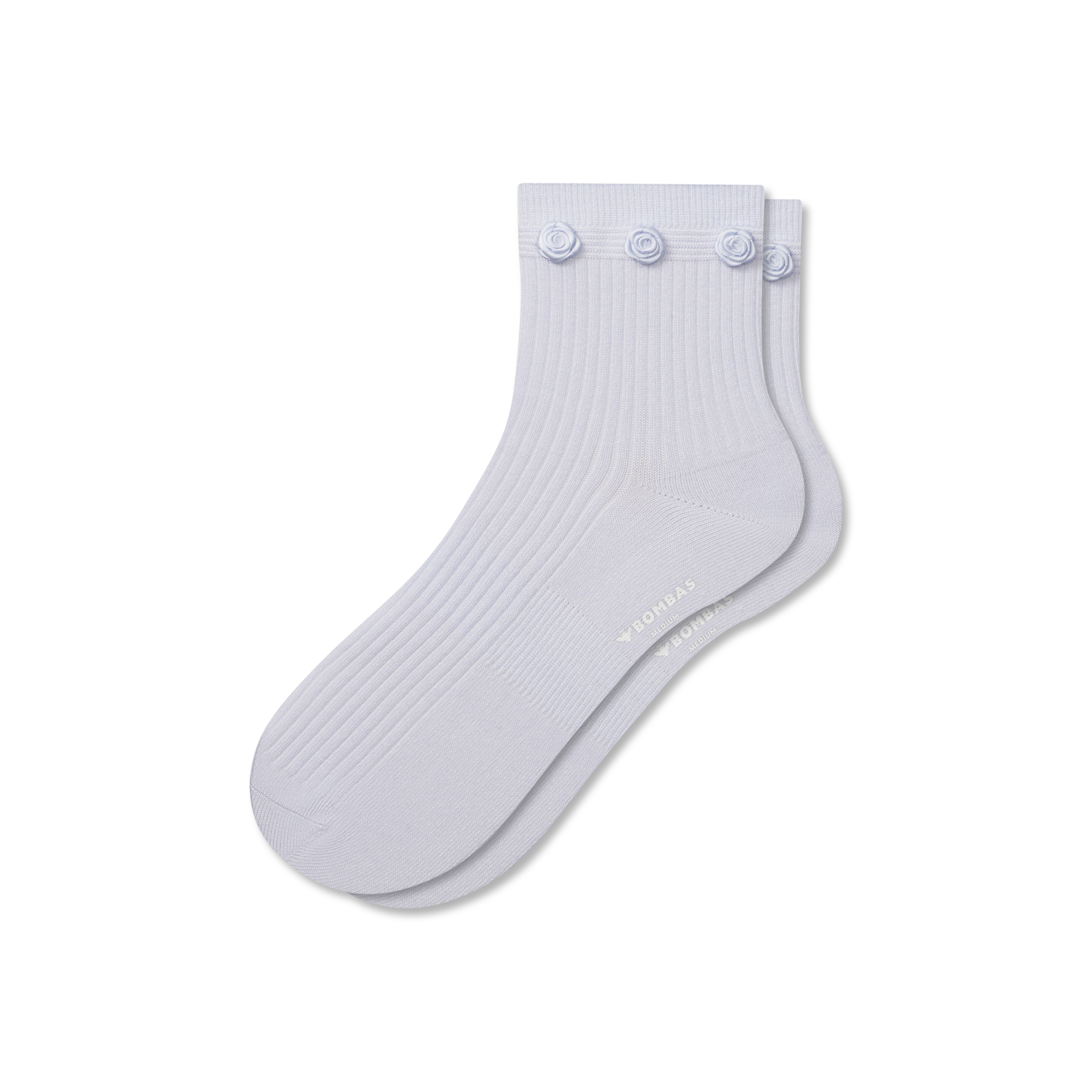 Women's Rosette True Rib Quarter Socks 