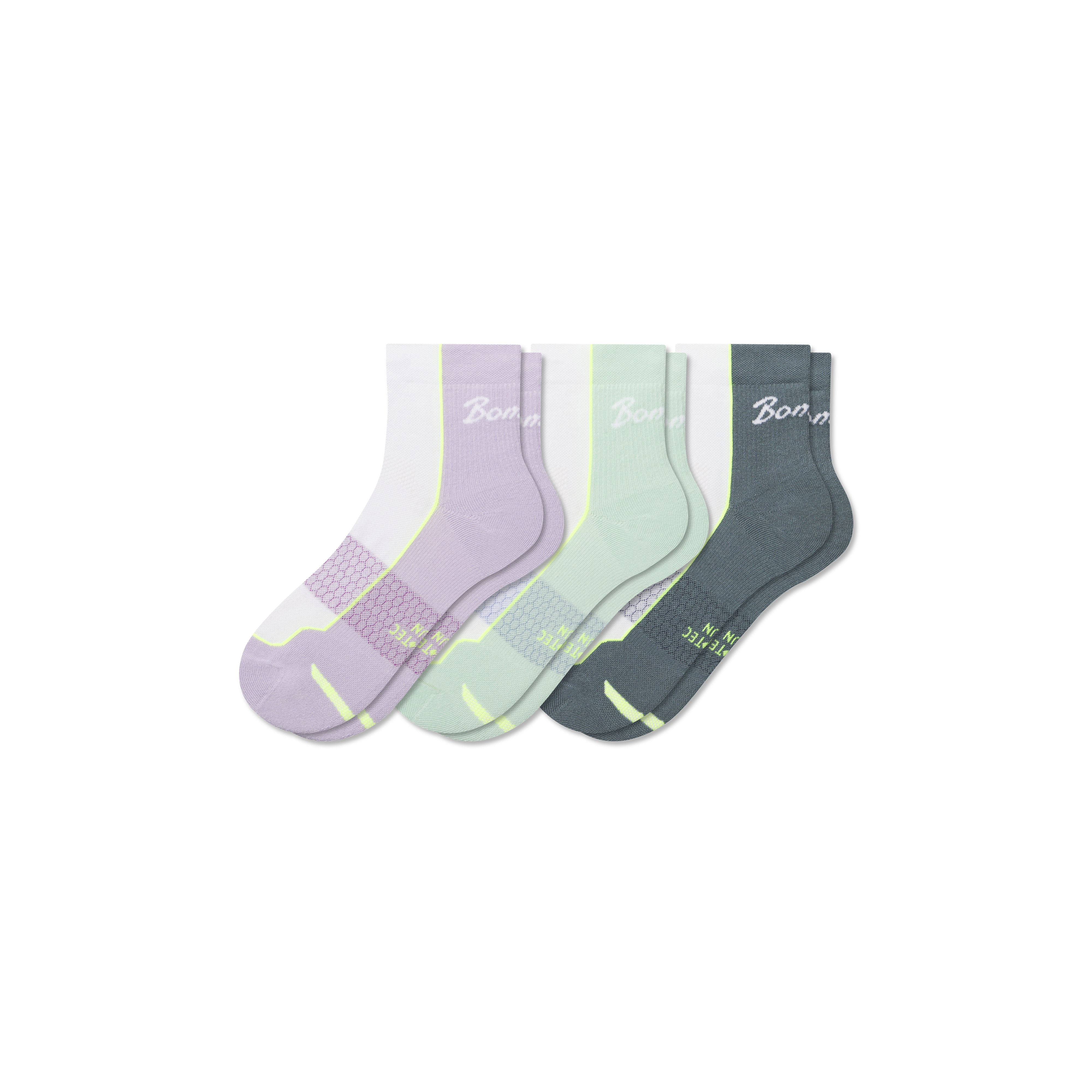 Bombas Running Quarter Sock 3-pack