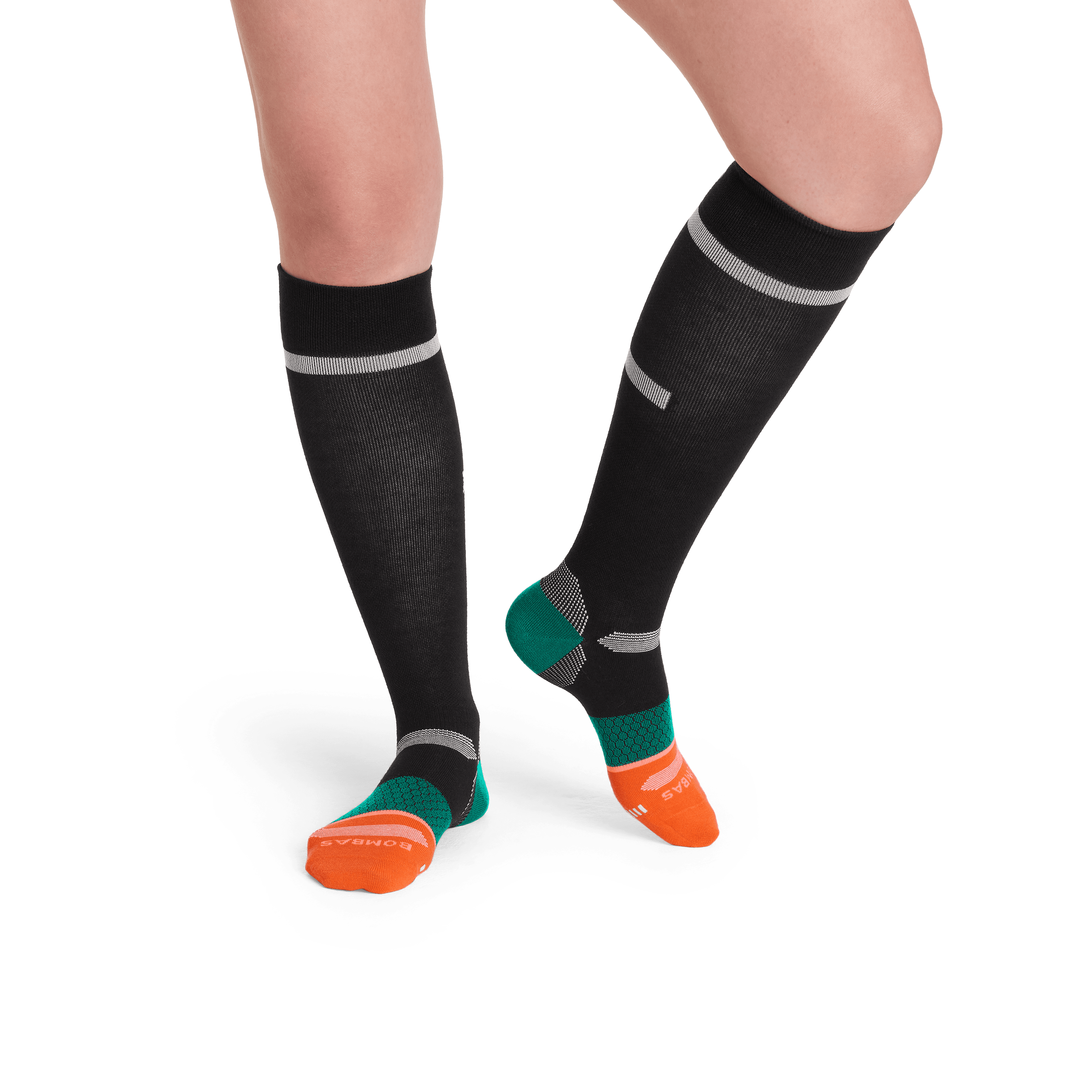 Women's Zero-Cushion Merino Wool Blend Ski & Snowboard Sock 3-Pack - Black Navy Mix - Medium - Bombas