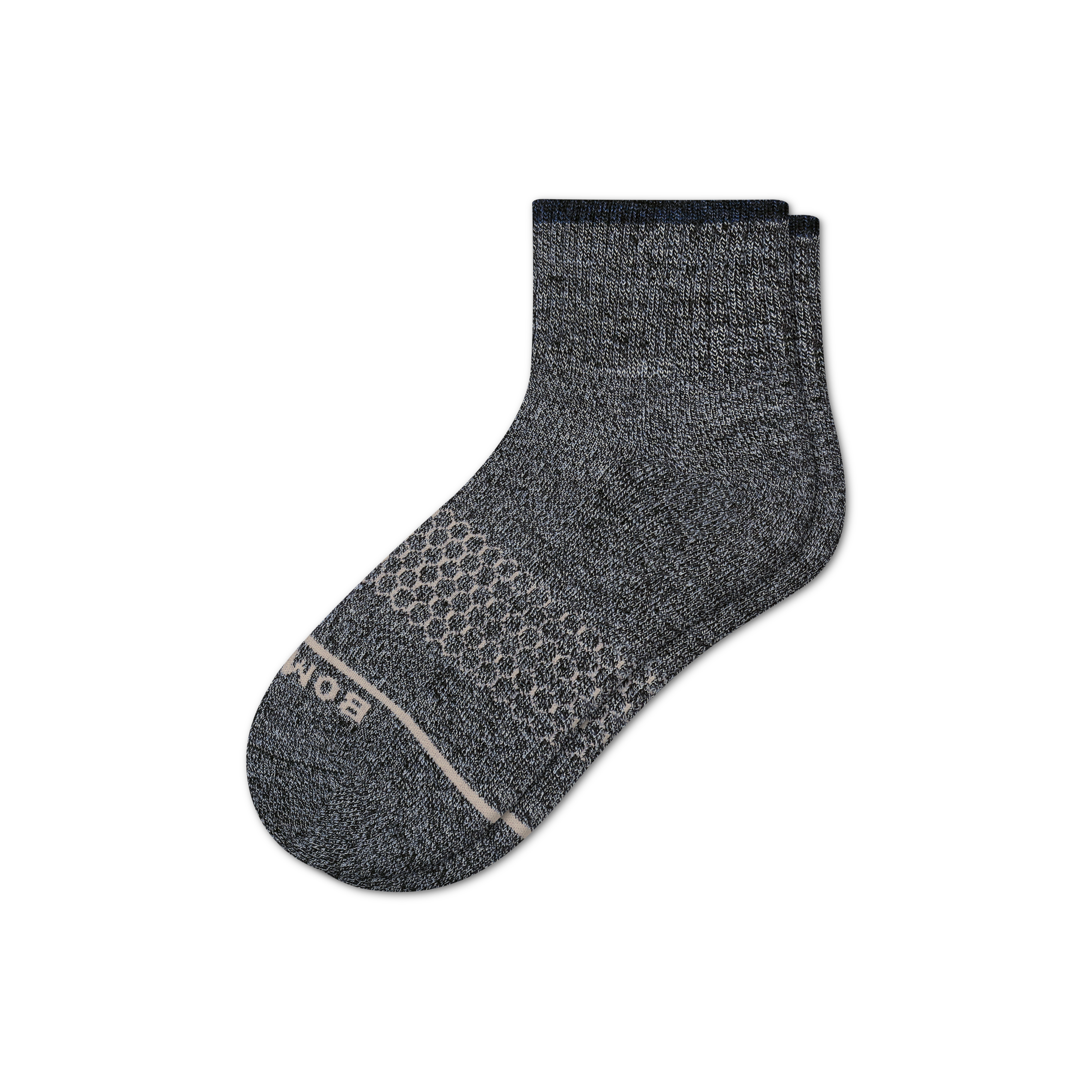 Bombas Merino Wool Blend Quarter Socks In Charcoal