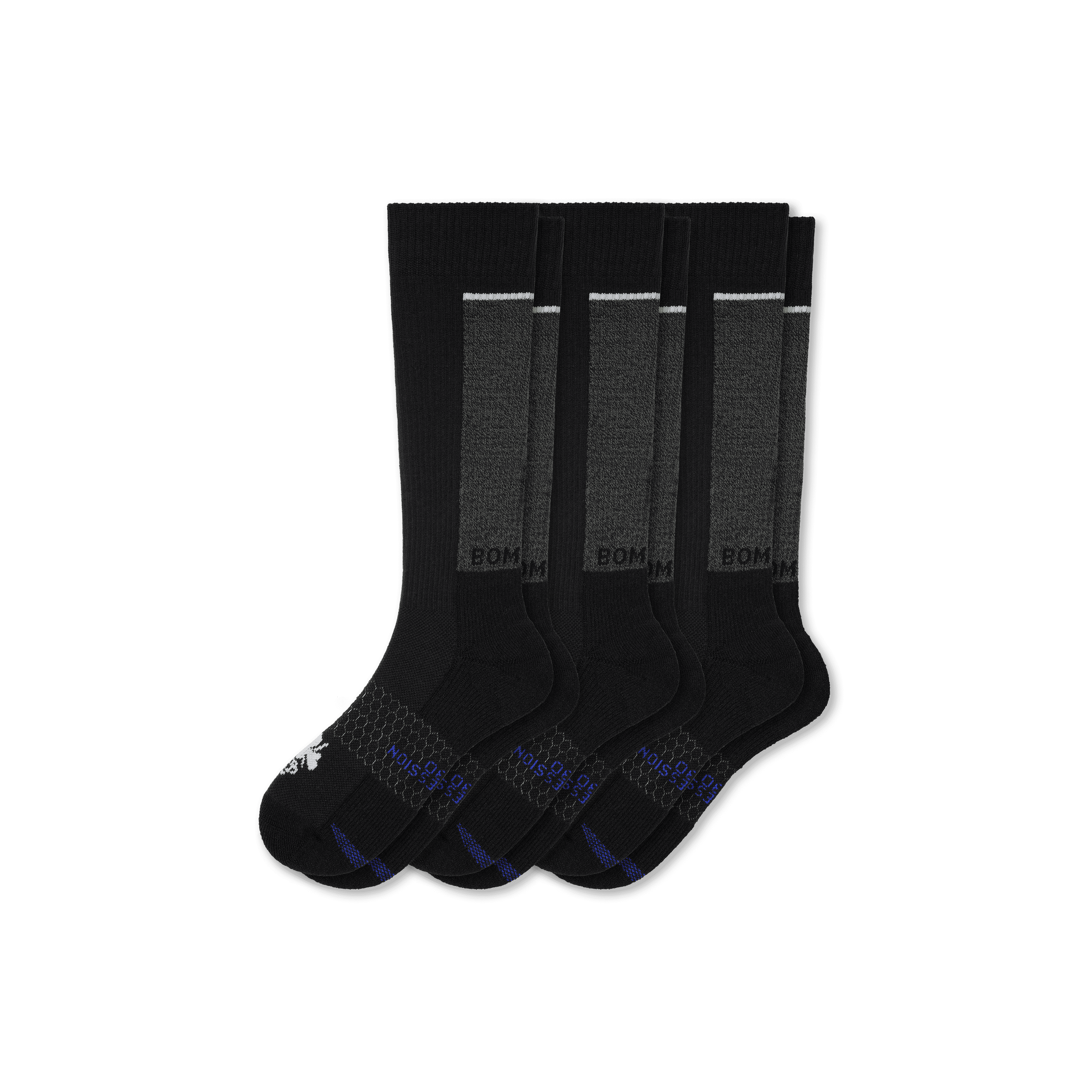 Bombas Performance Compression Sock 3-pack (20-30mmhg) In Black
