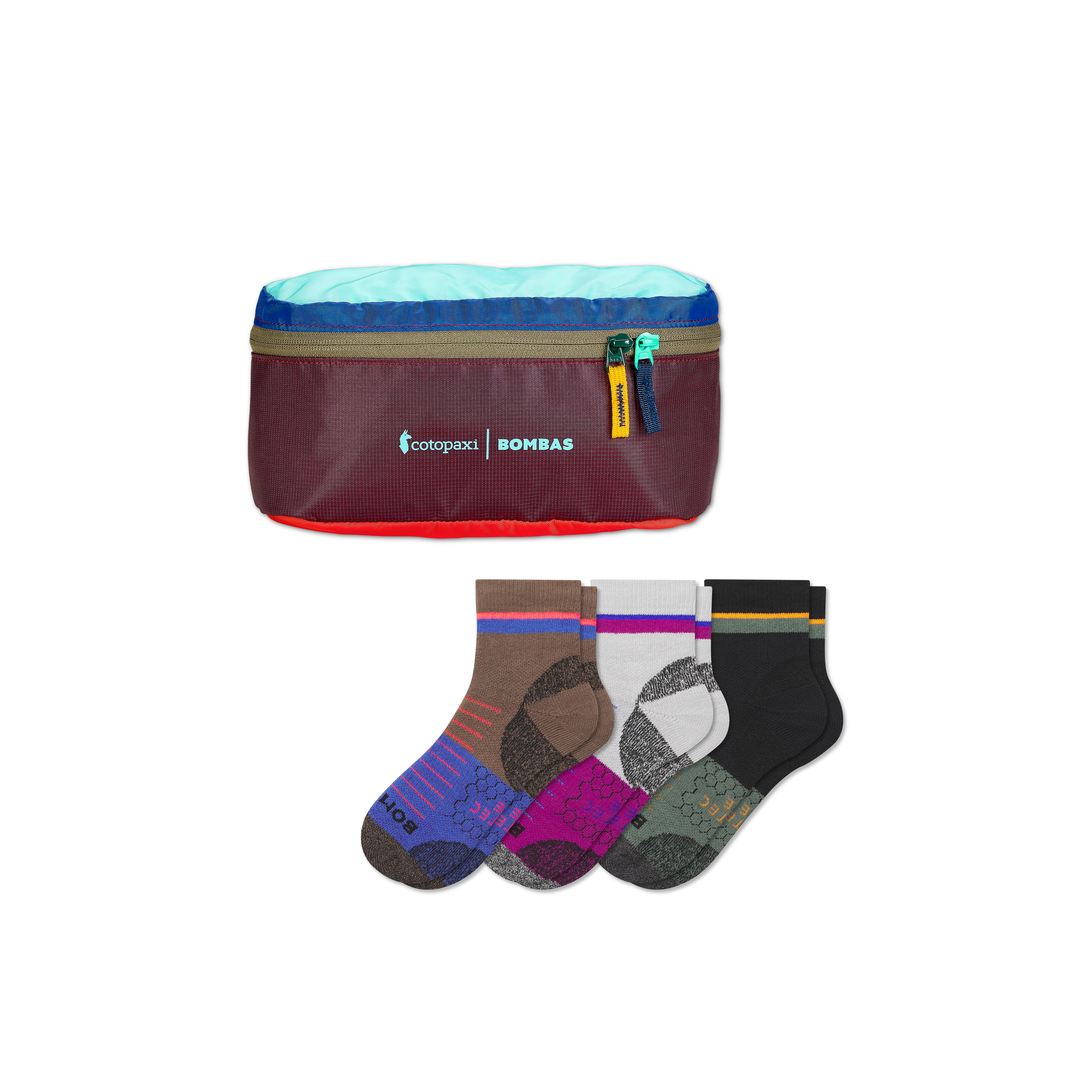 Bombas Hiking Performance Quarter Sock 3-pack & Cotopaxi Fanny Pack
