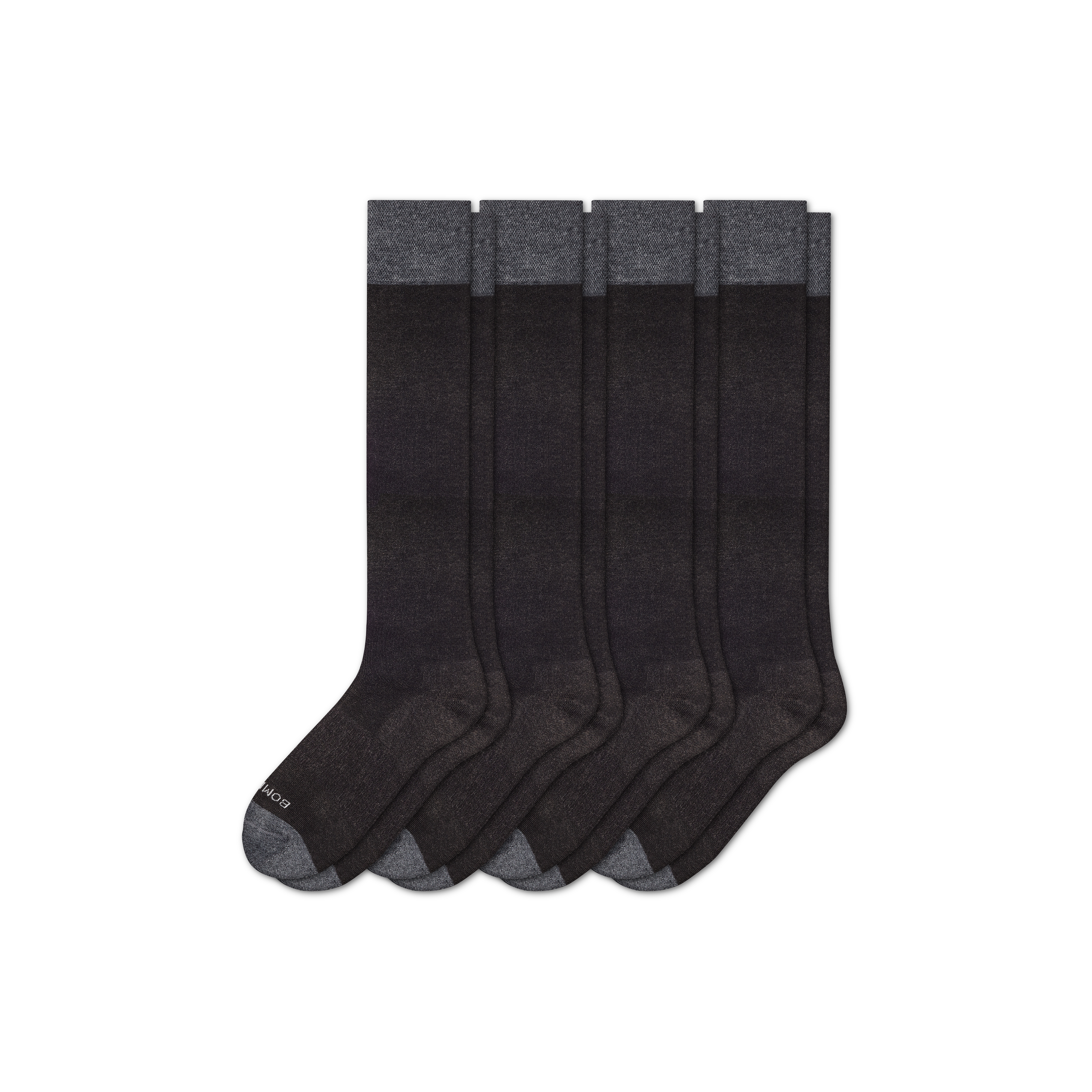 Bombas Dress Knee High Sock 4-pack In Charcoal