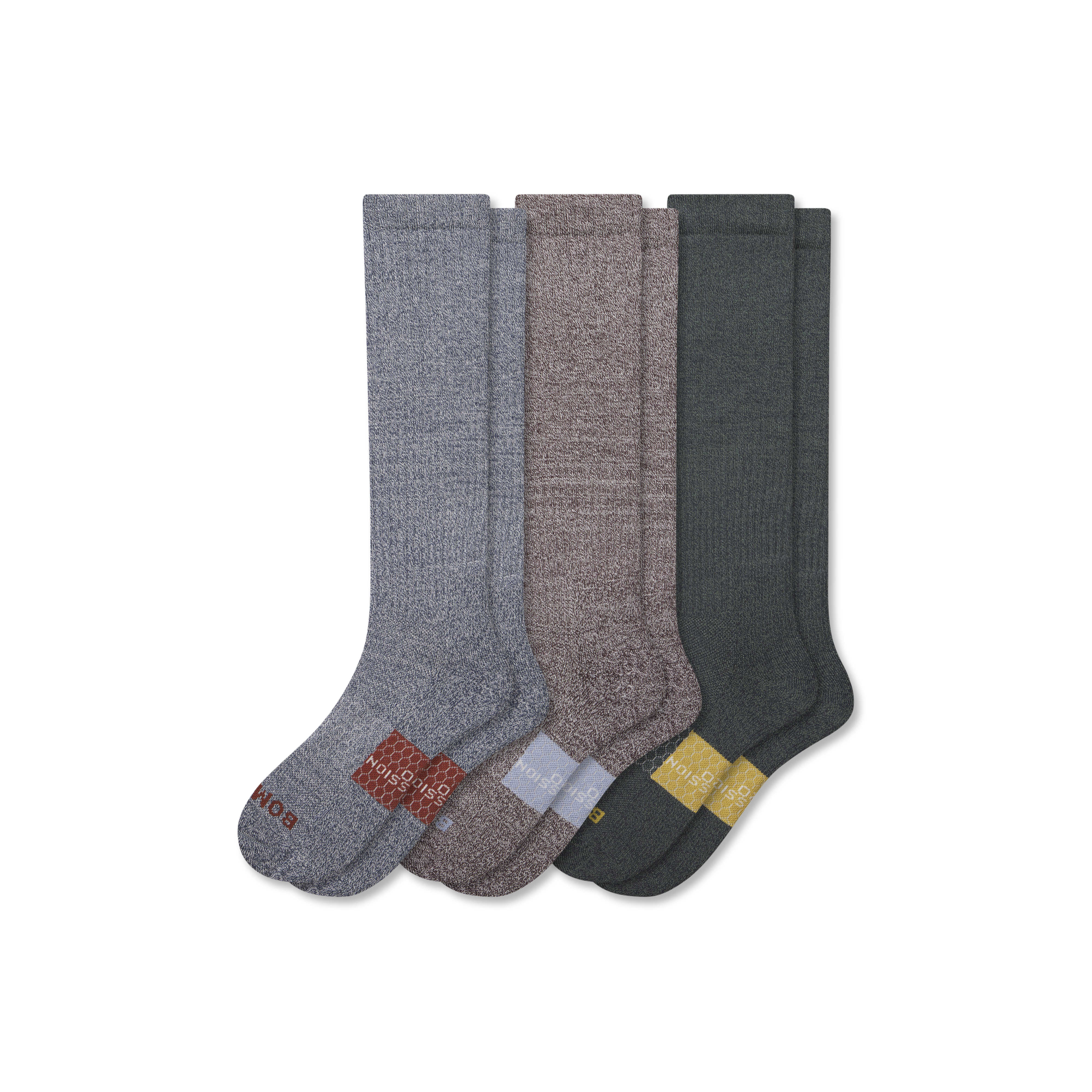 Bombas Everyday Compression Sock 3-pack (15-20mmhg) In Sage Spice Mix
