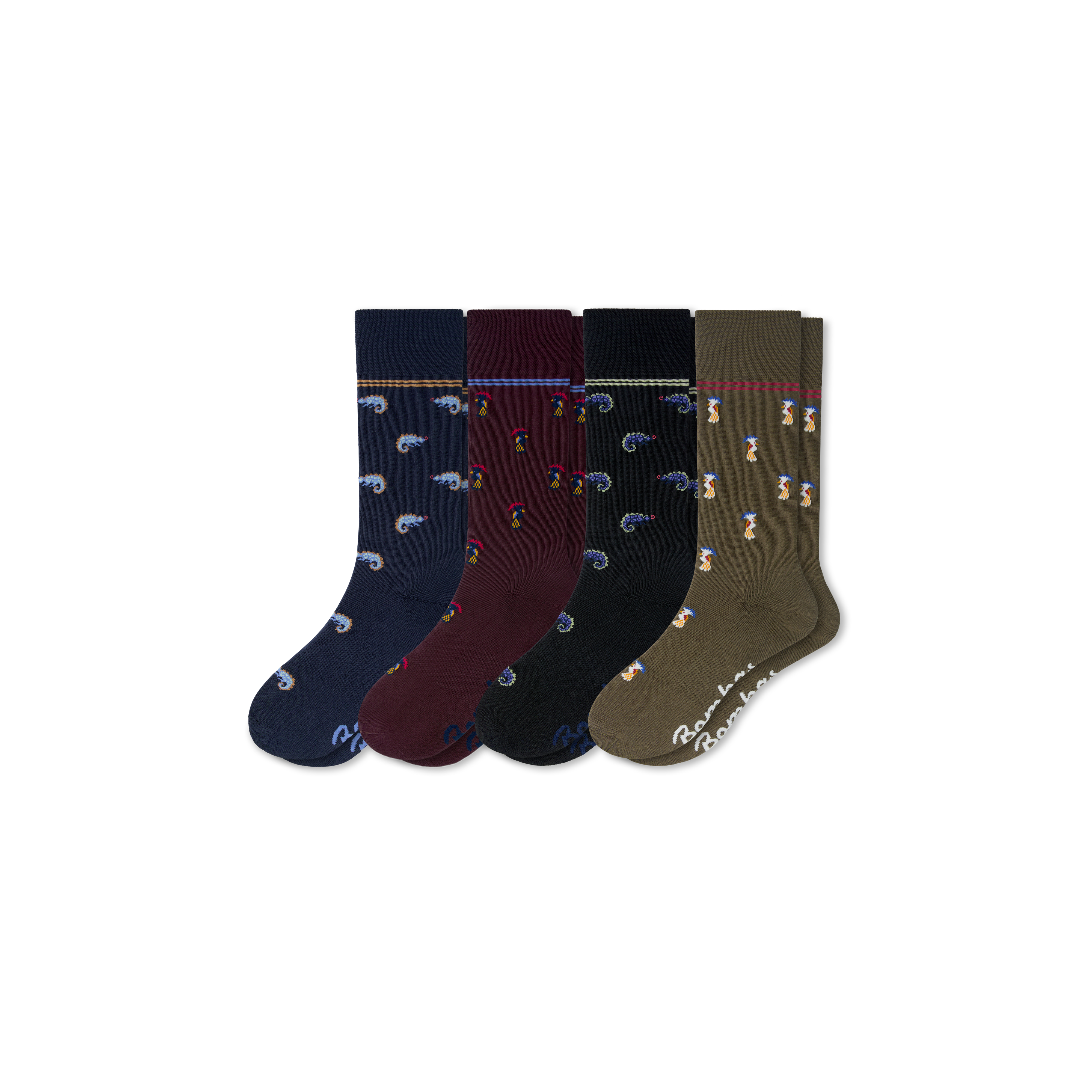 Bombas Men's Rainforest Dress Calf Socks