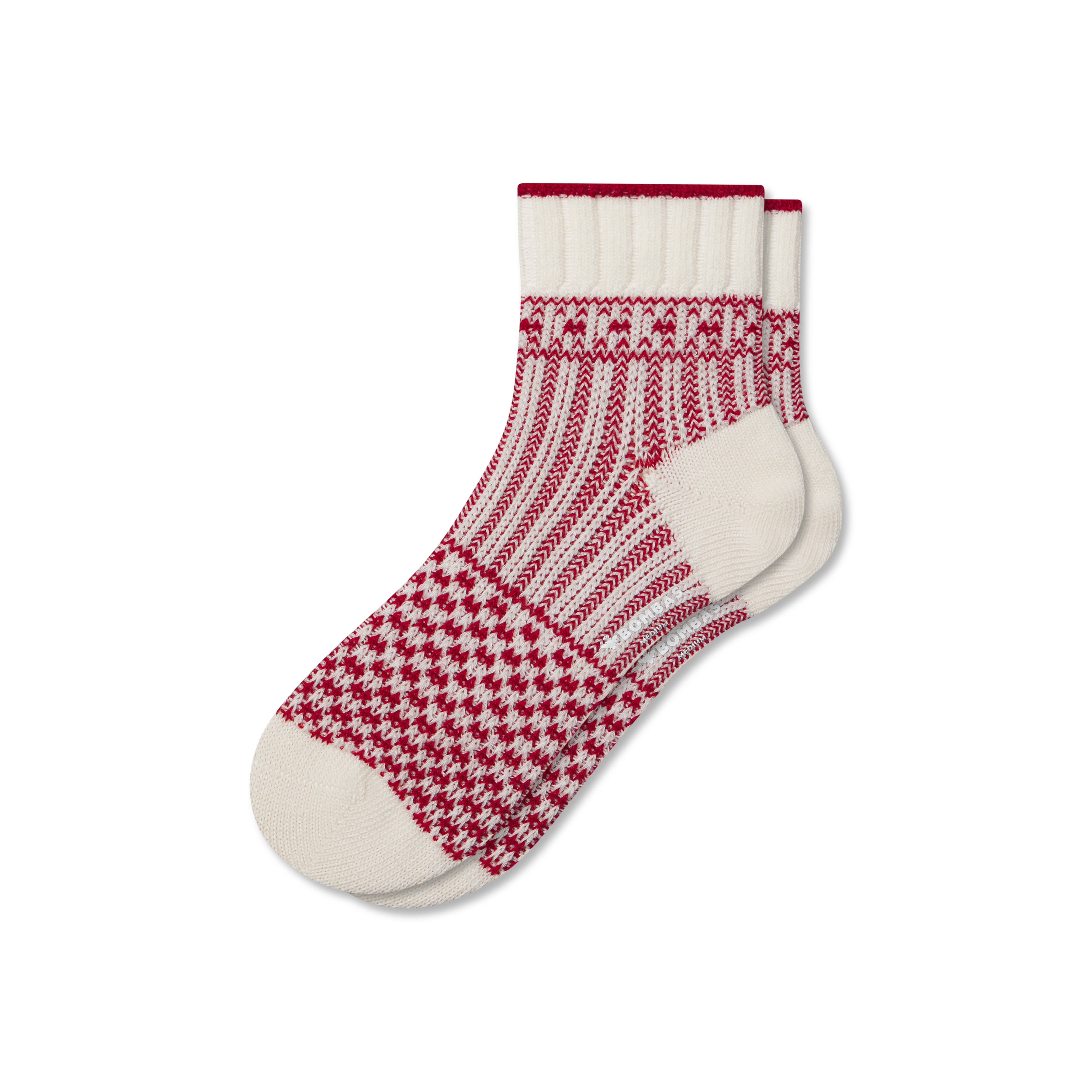 Bombas Merino Wool Blend Sweater Quarter Socks In Multi