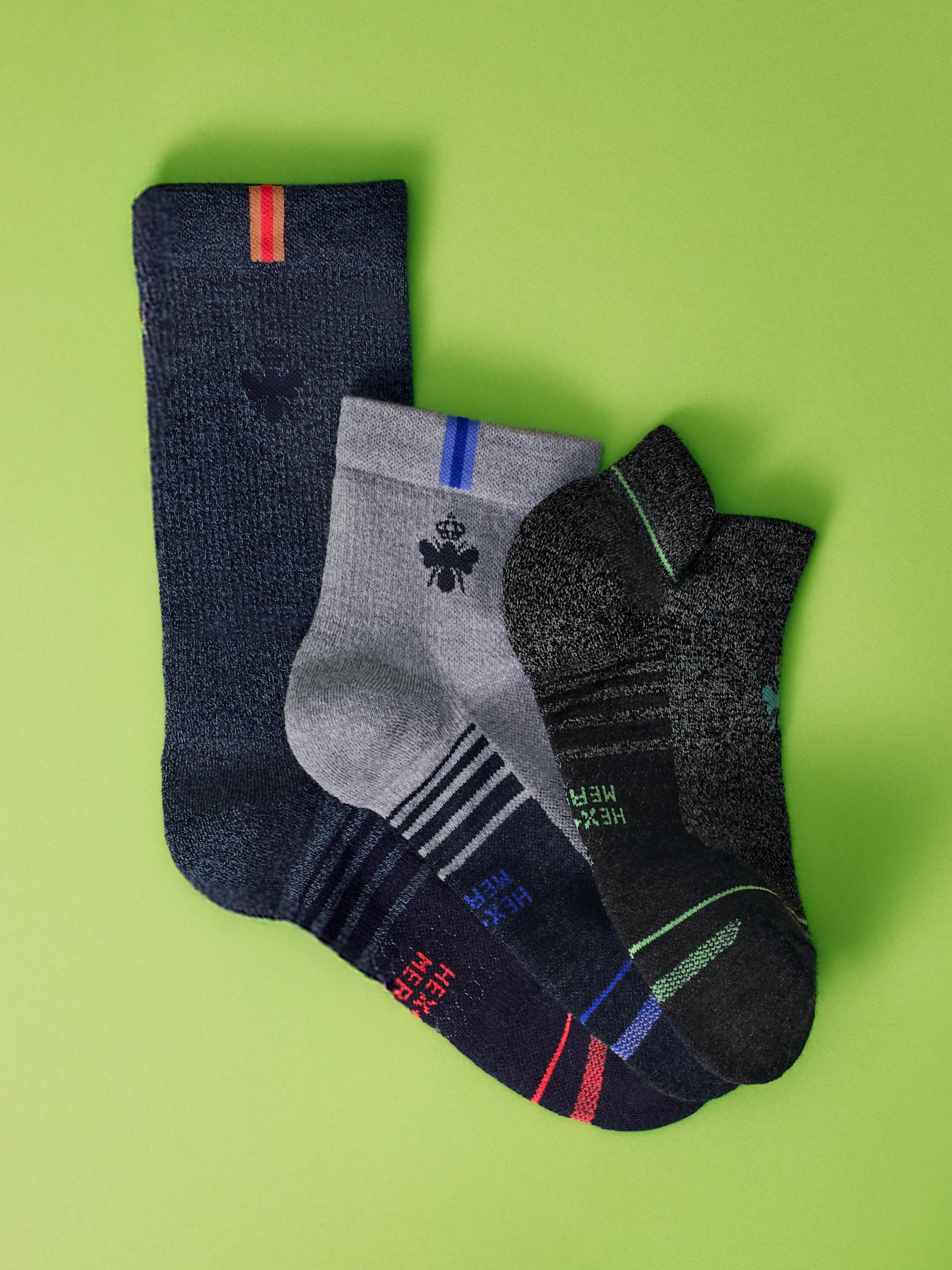Men's Merino Wool Blend Run Ankle Socks - Bombas