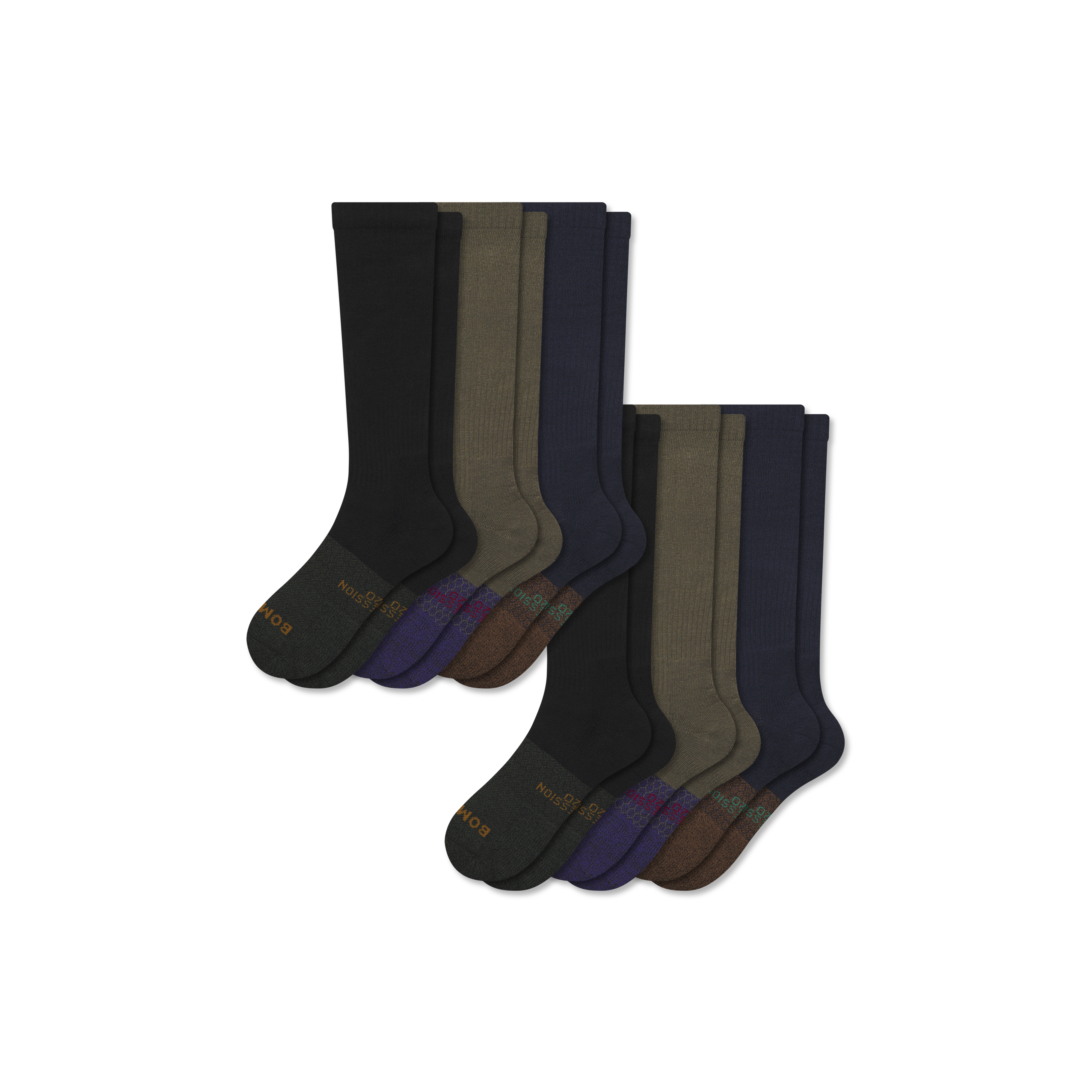 Men's Everyday Compression Sock 6-Pack (15-20mmHg)