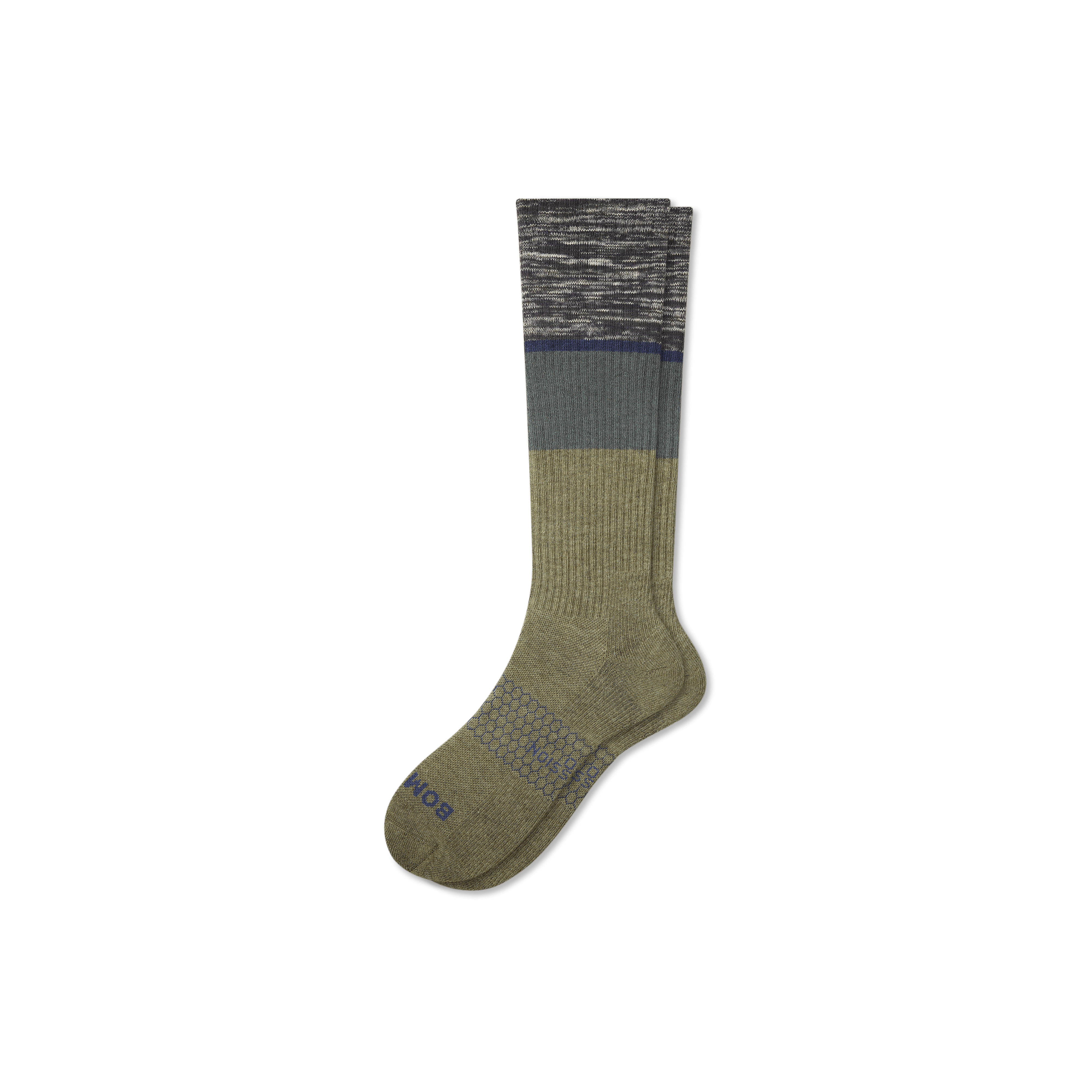 Bombas Everyday Compression Socks (15-20mmhg) In Vintage Green