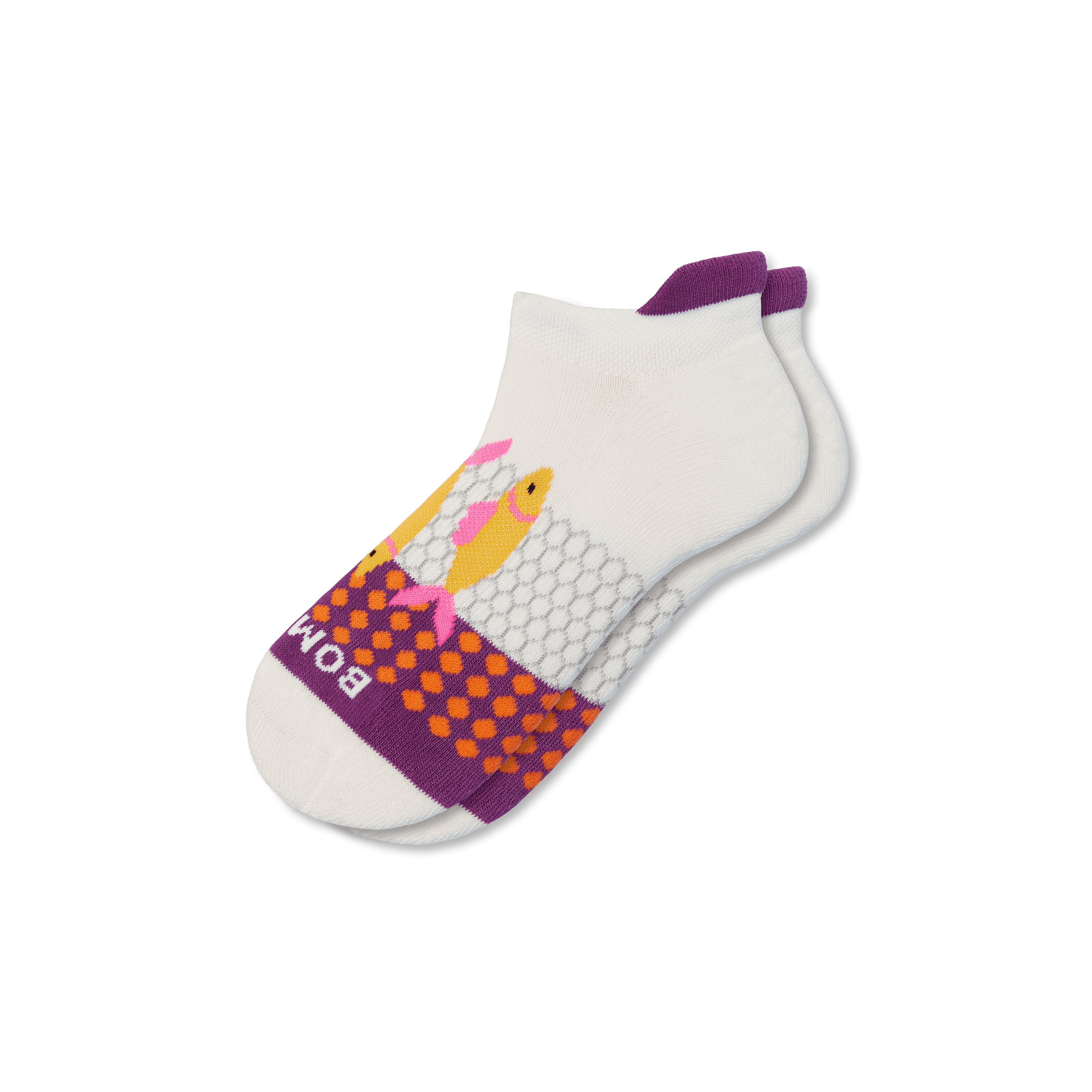 Bombas Aquatic Ankle Socks In Soft White