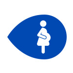Icono mujer embarazada